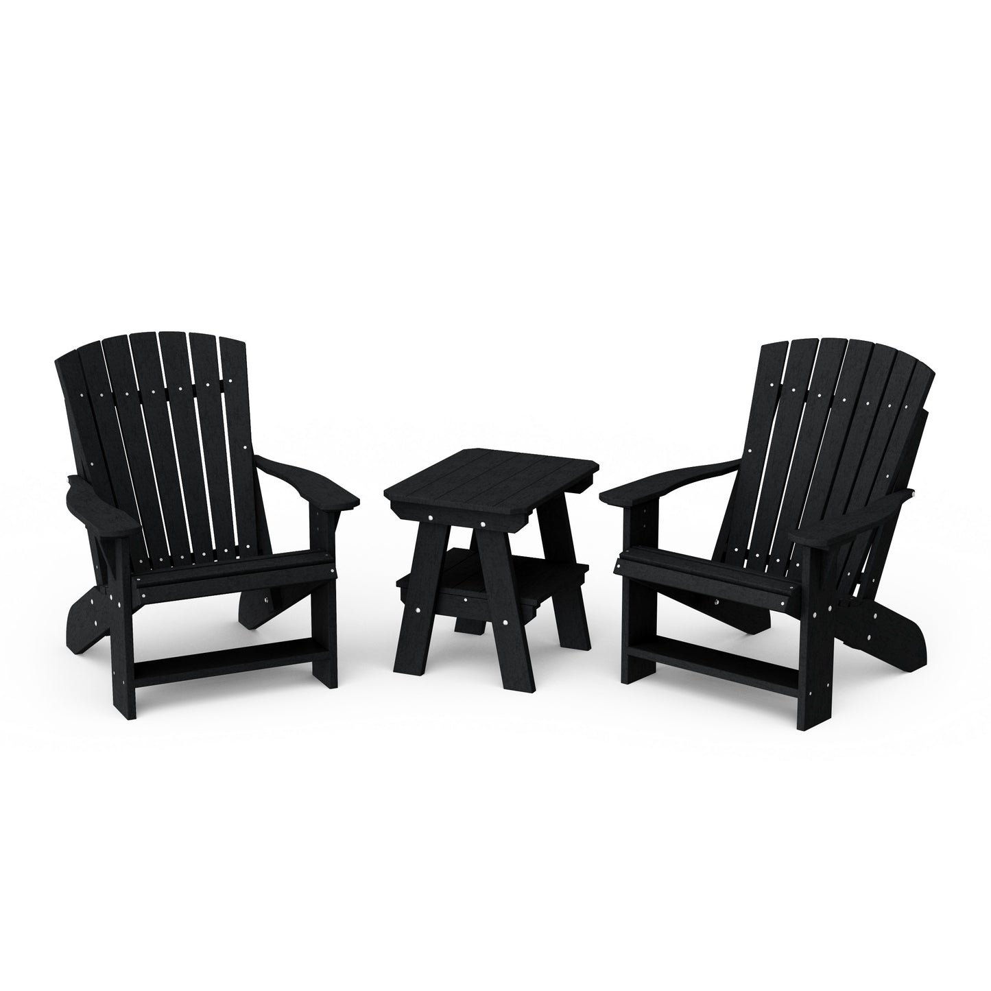 Heritage 3-Piece Adirondack Chair Set with Side Table