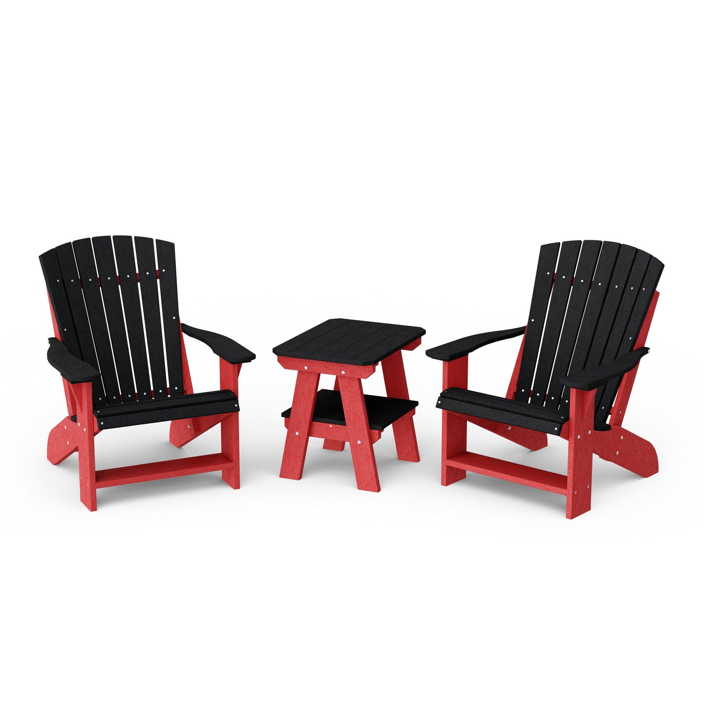 Heritage 3-Piece Adirondack Chair Set with Side Table