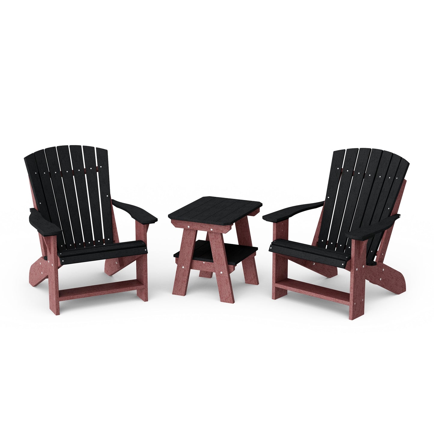 Heritage 3-Piece Adirondack Chair Set with Side Table