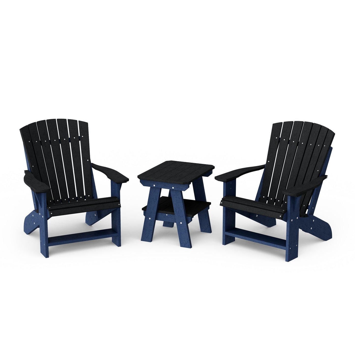 Heritage 3-Piece Adirondack Chair Set with Side Table