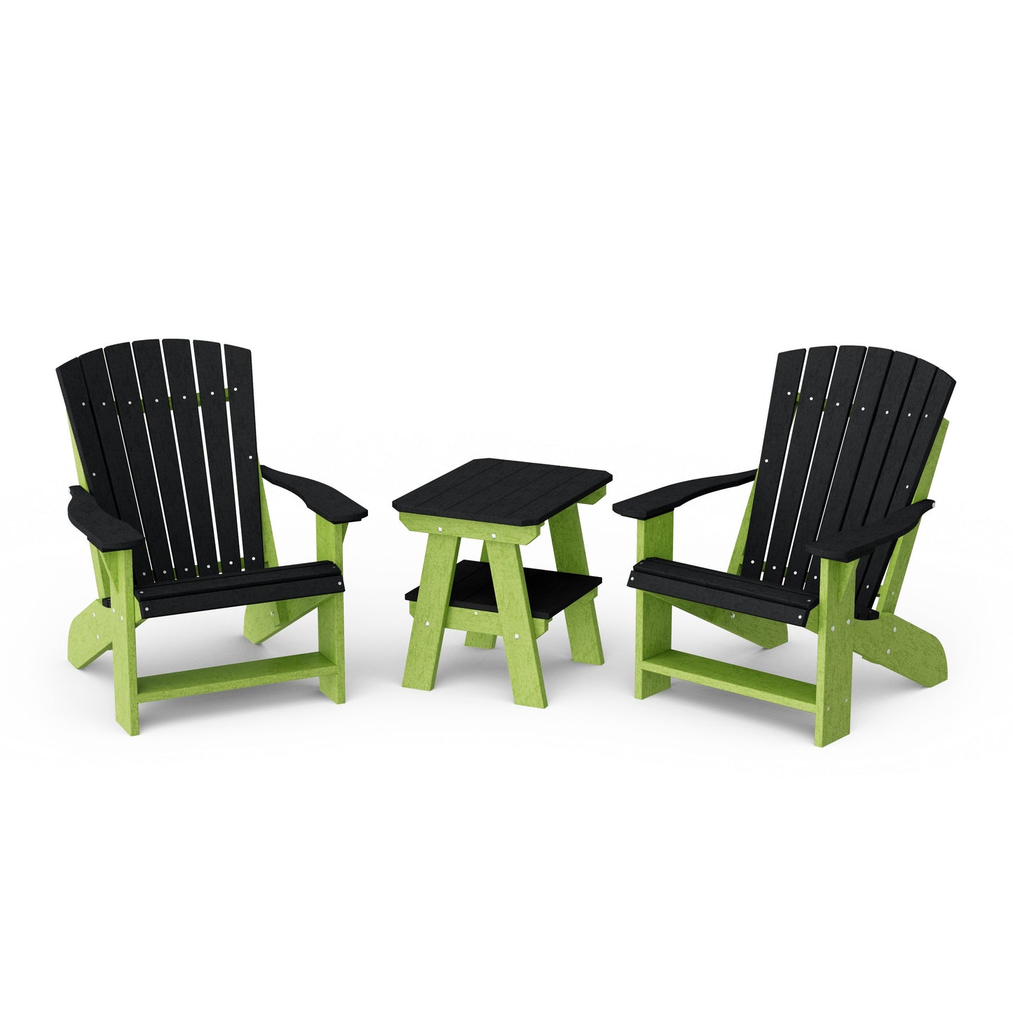 Heritage 3-Piece Adirondack Chair Set with Side Table
