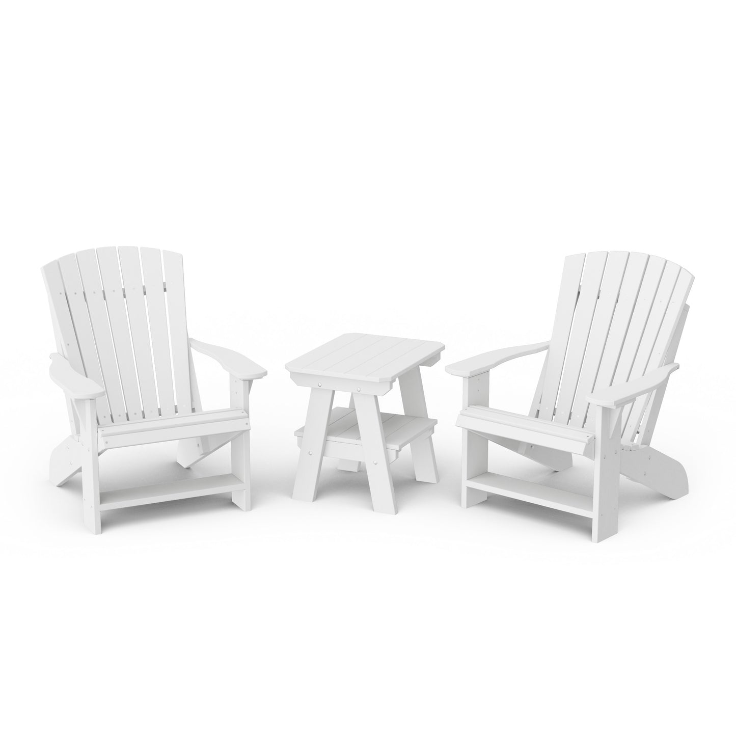 Heritage 3-Piece Adirondack Chair Set with Side Table