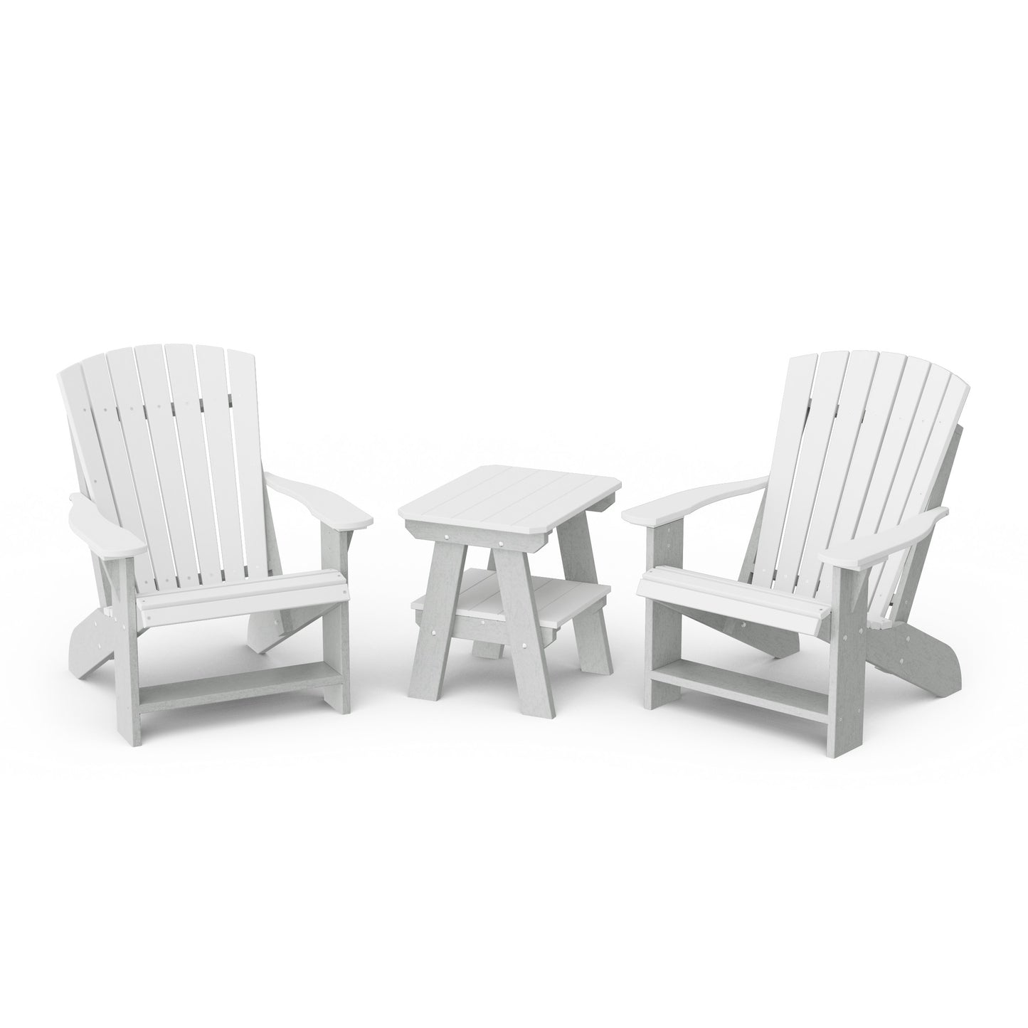 Heritage 3-Piece Adirondack Chair Set with Side Table