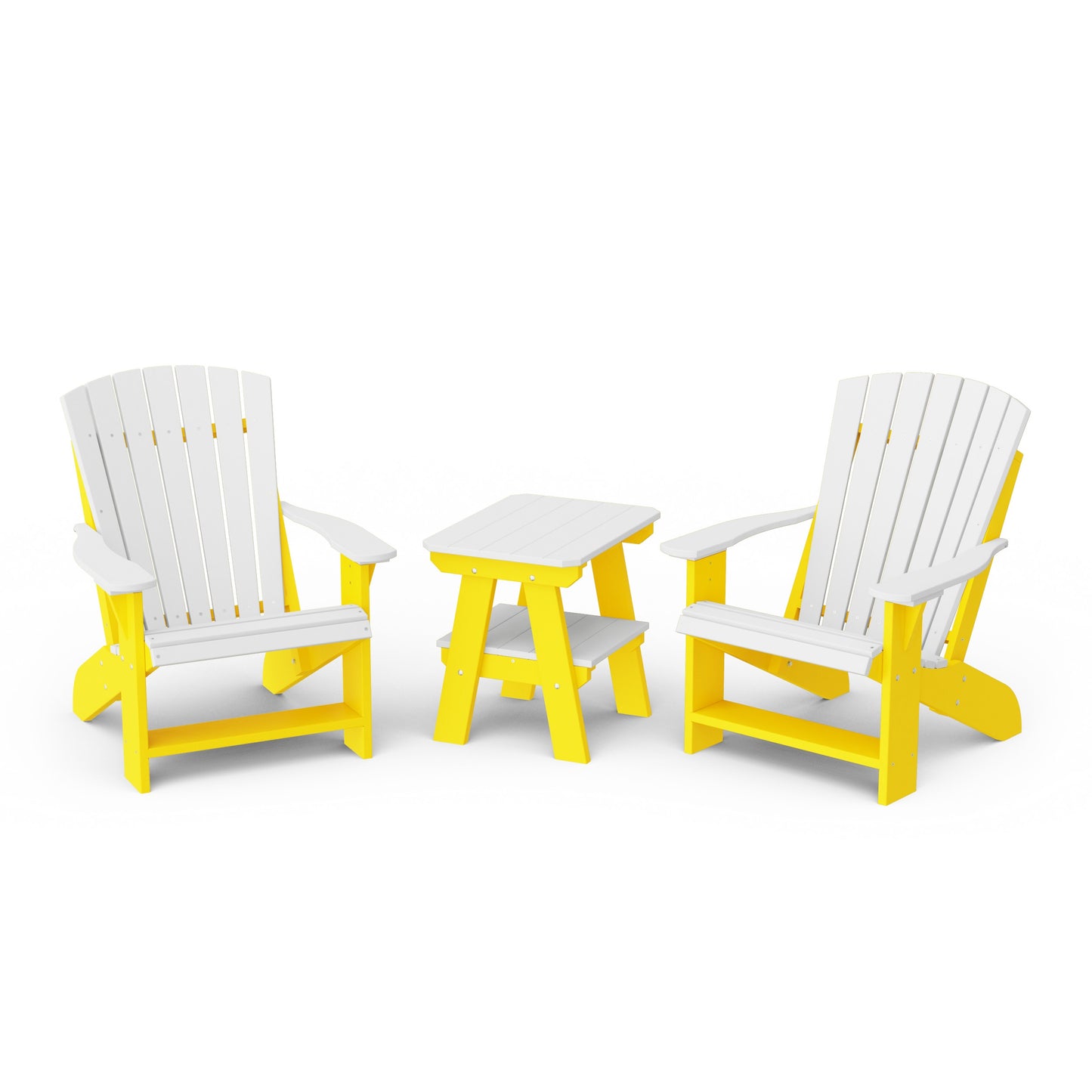 Heritage 3-Piece Adirondack Chair Set with Side Table