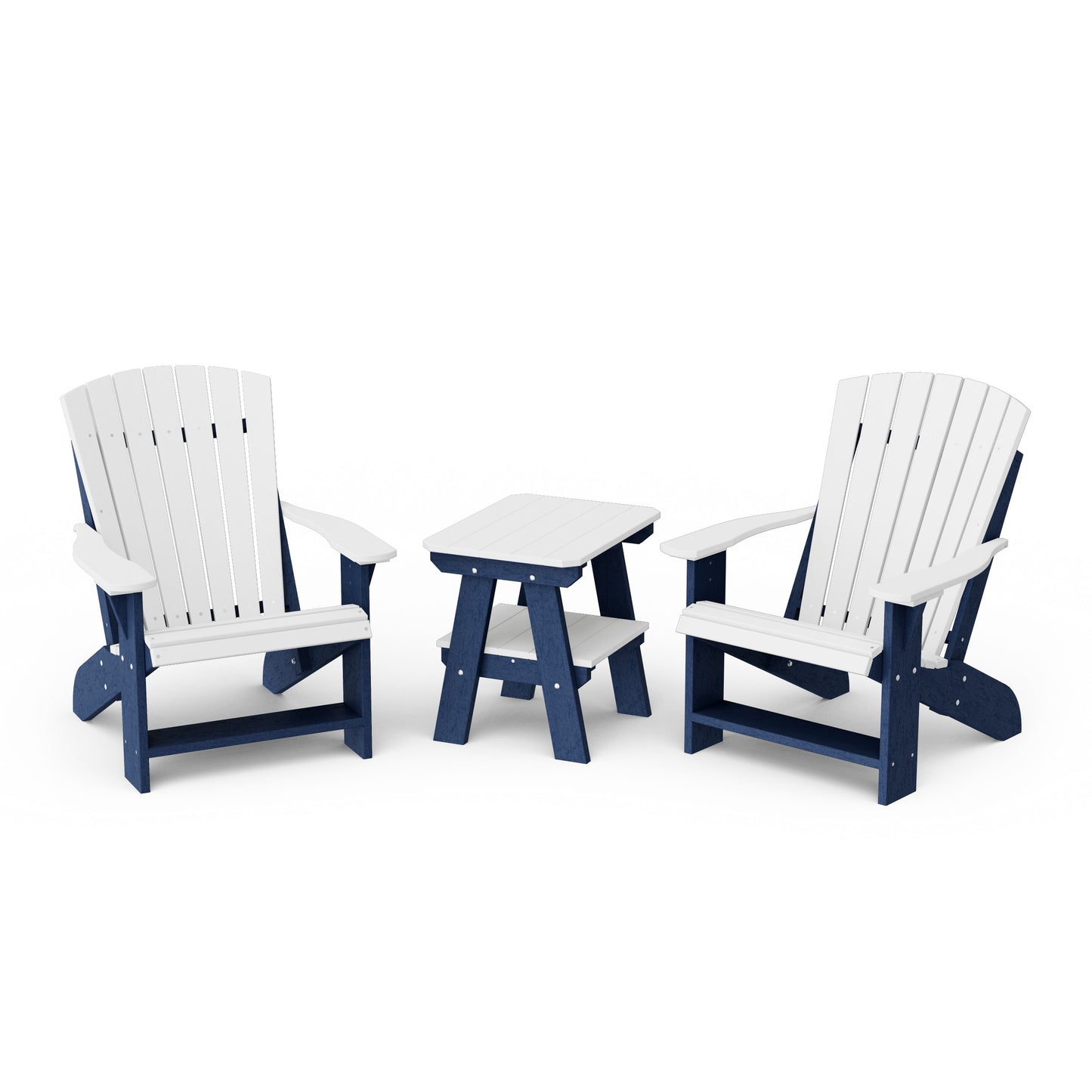 Heritage 3-Piece Adirondack Chair Set with Side Table