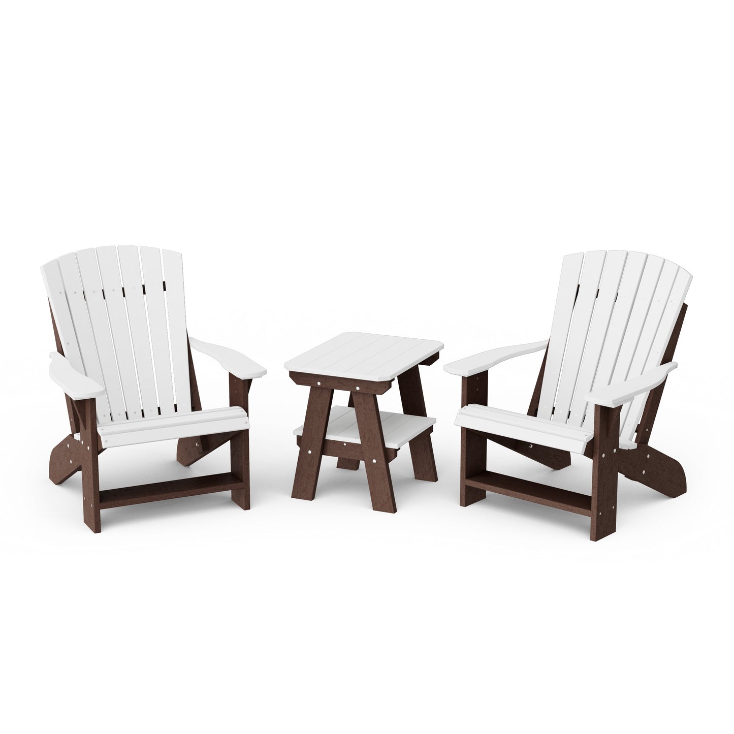Heritage 3-Piece Adirondack Chair Set with Side Table