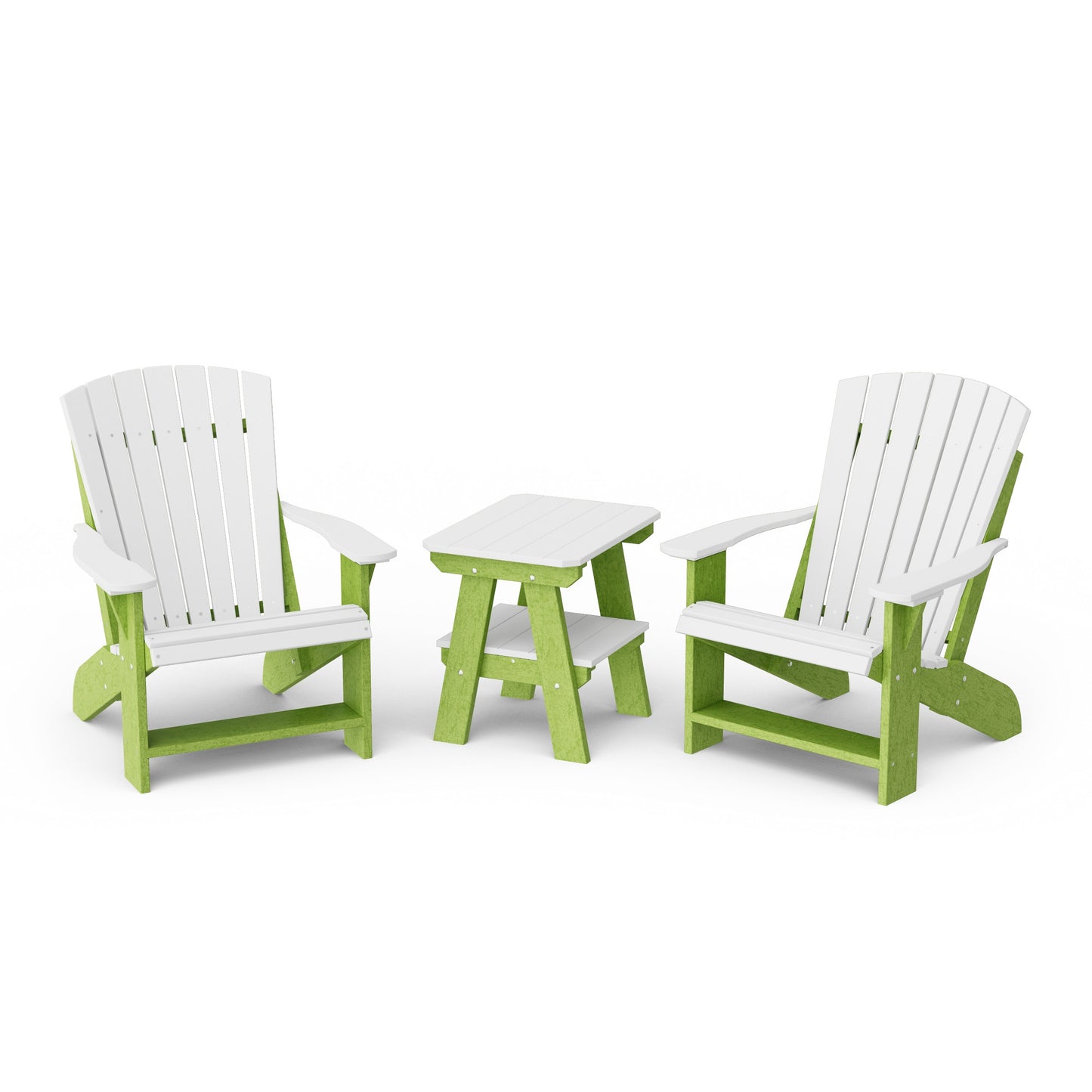 Heritage 3-Piece Adirondack Chair Set with Side Table