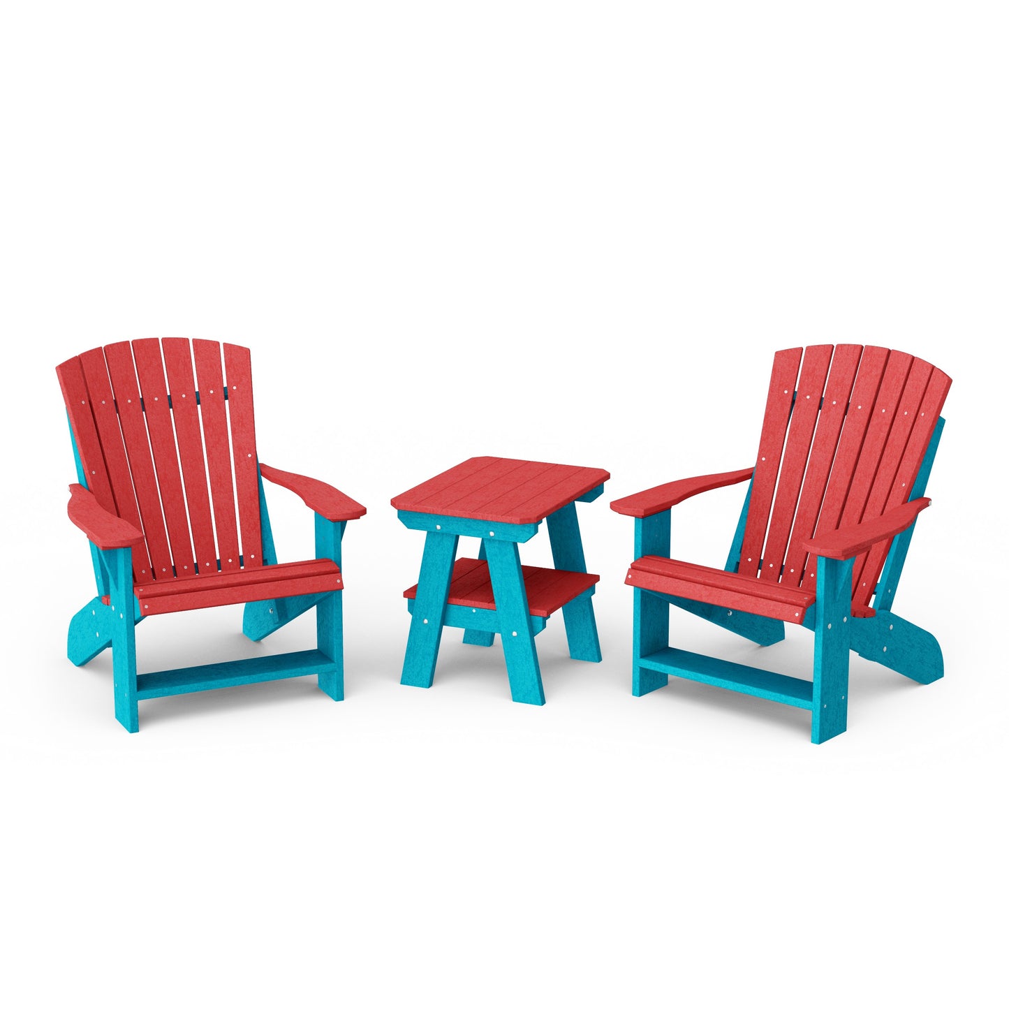 Heritage 3-Piece Adirondack Chair Set with Side Table