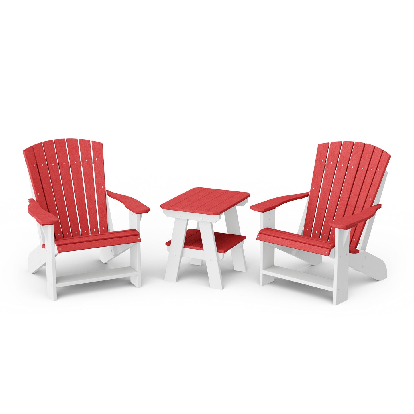 Heritage 3-Piece Adirondack Chair Set with Side Table
