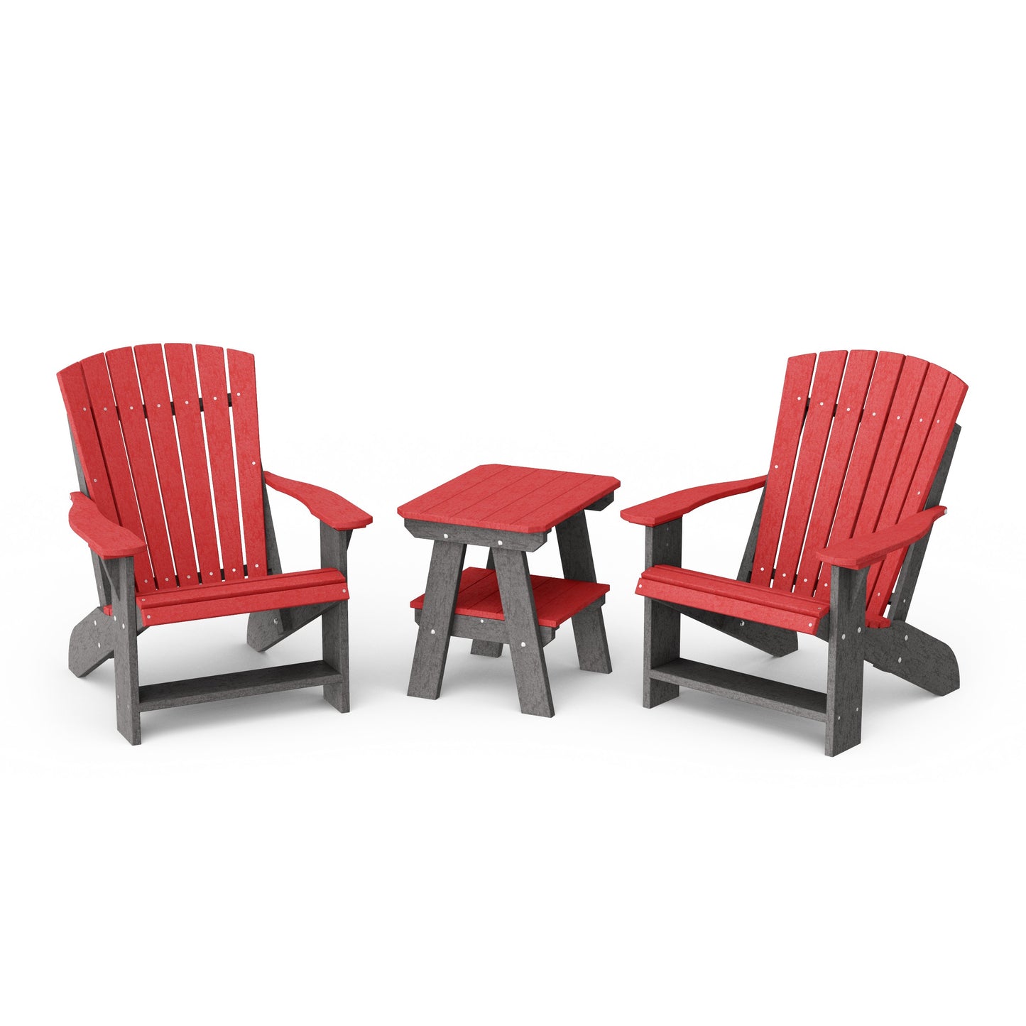 Heritage 3-Piece Adirondack Chair Set with Side Table