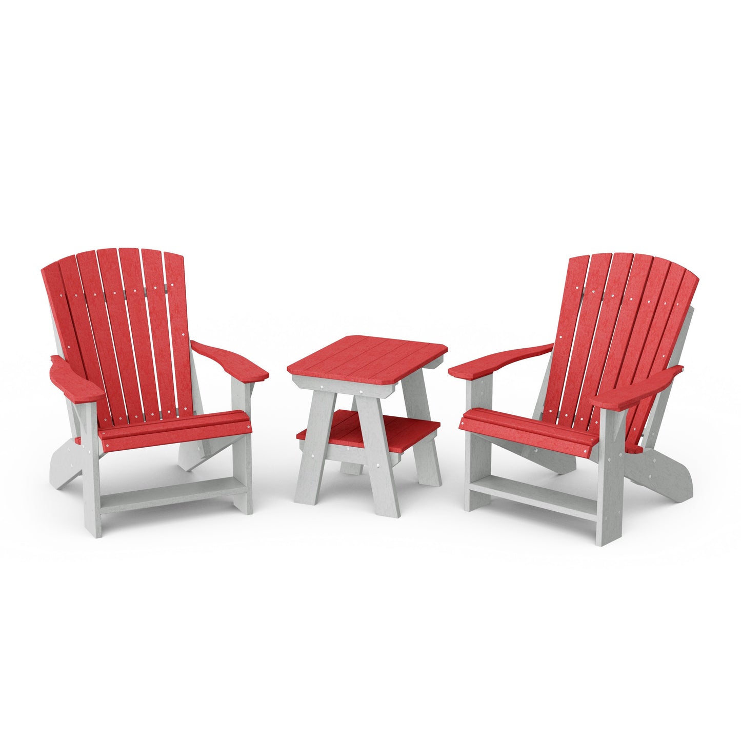 Heritage 3-Piece Adirondack Chair Set with Side Table