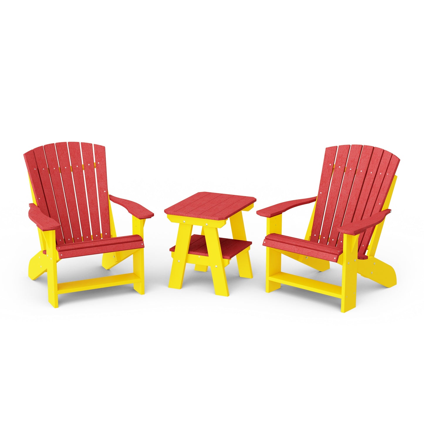 Heritage 3-Piece Adirondack Chair Set with Side Table