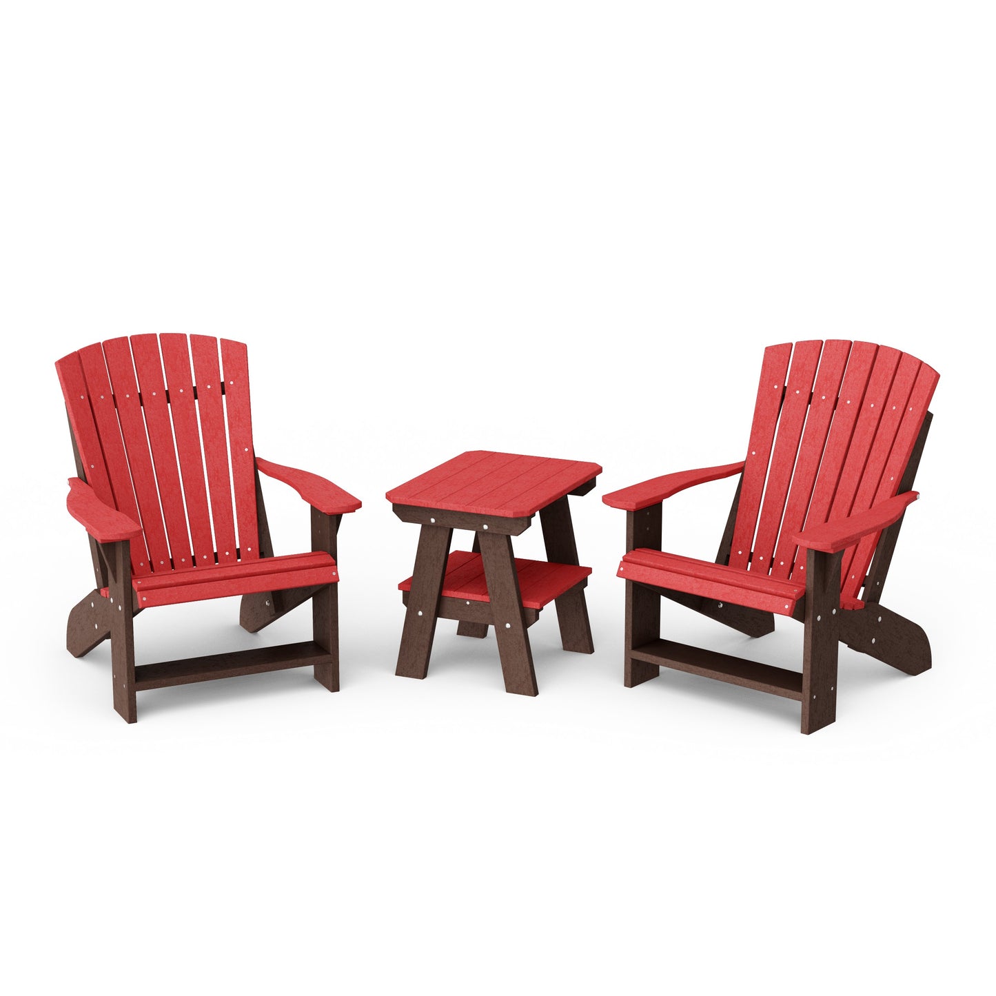 Heritage 3-Piece Adirondack Chair Set with Side Table