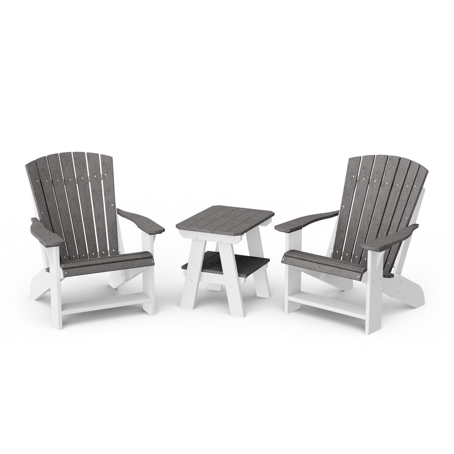 Heritage 3-Piece Adirondack Chair Set with Side Table