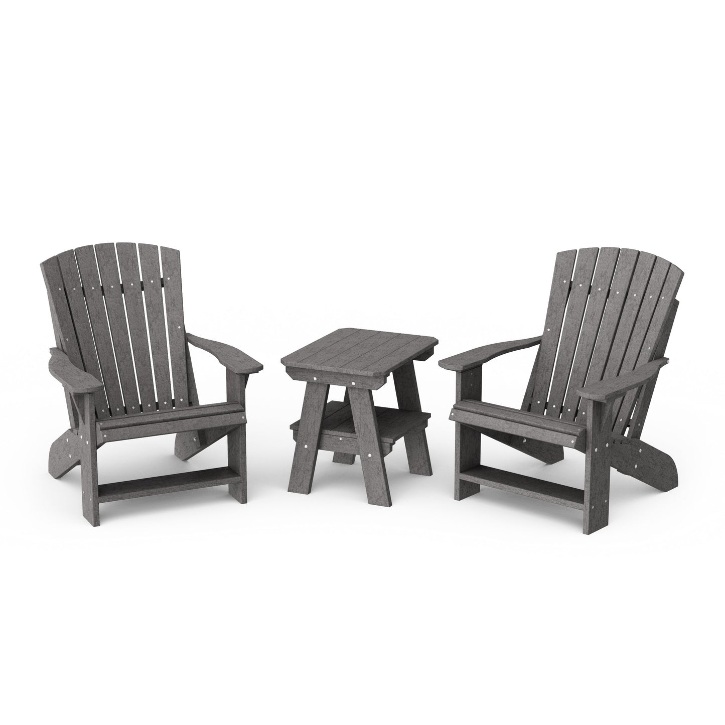 Heritage 3-Piece Adirondack Chair Set with Side Table