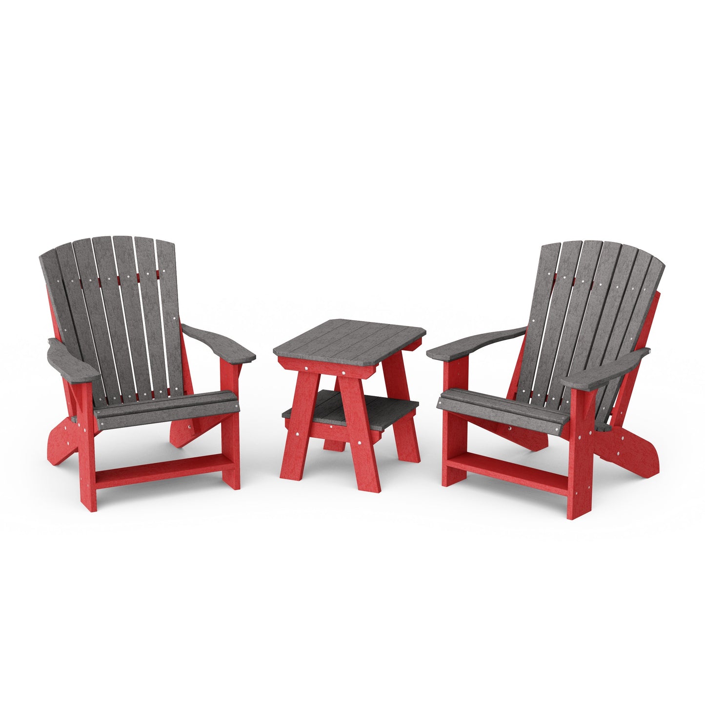 Heritage 3-Piece Adirondack Chair Set with Side Table