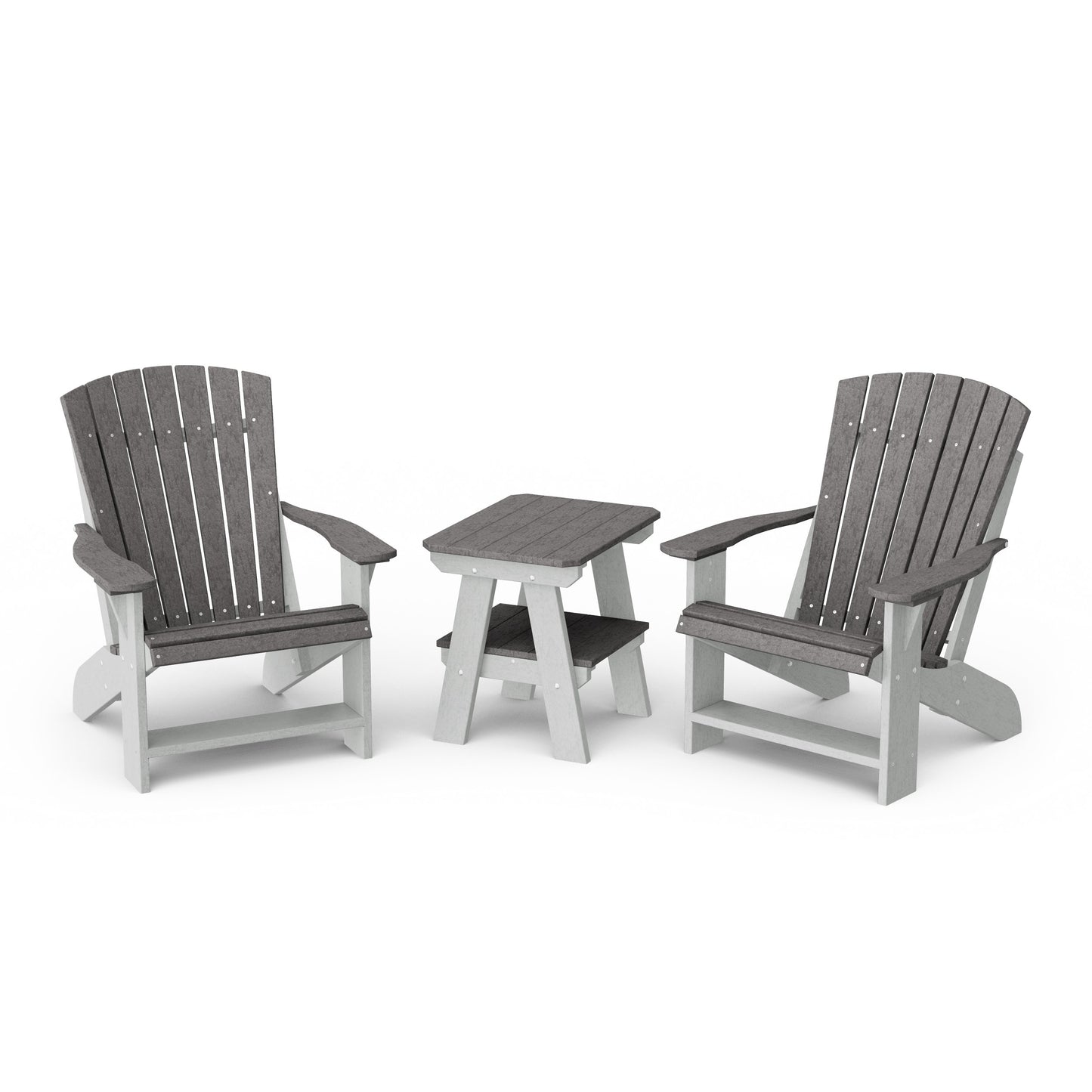 Heritage 3-Piece Adirondack Chair Set with Side Table