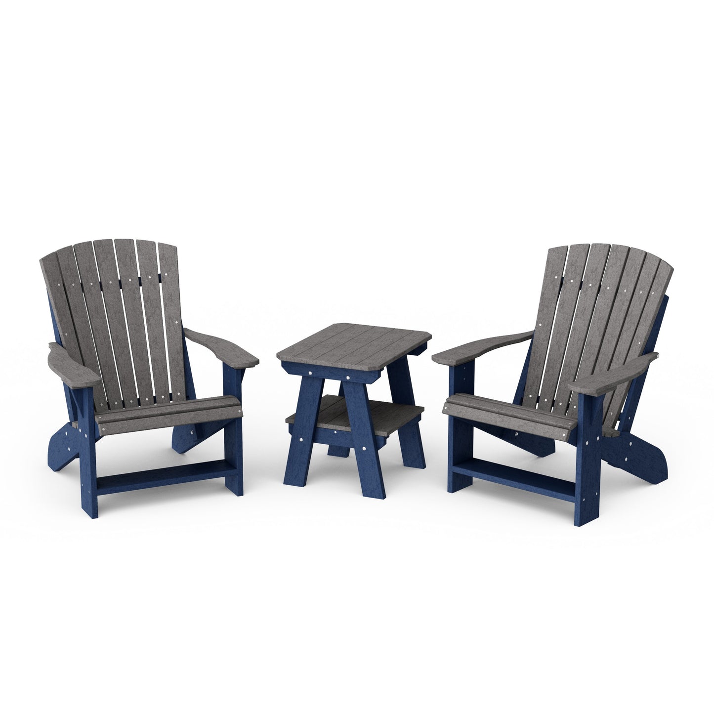 Heritage 3-Piece Adirondack Chair Set with Side Table