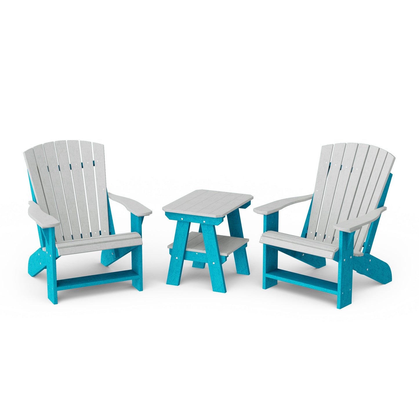 Heritage 3-Piece Adirondack Chair Set with Side Table