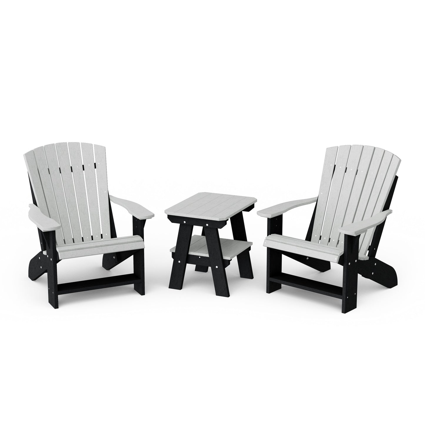 Heritage 3-Piece Adirondack Chair Set with Side Table