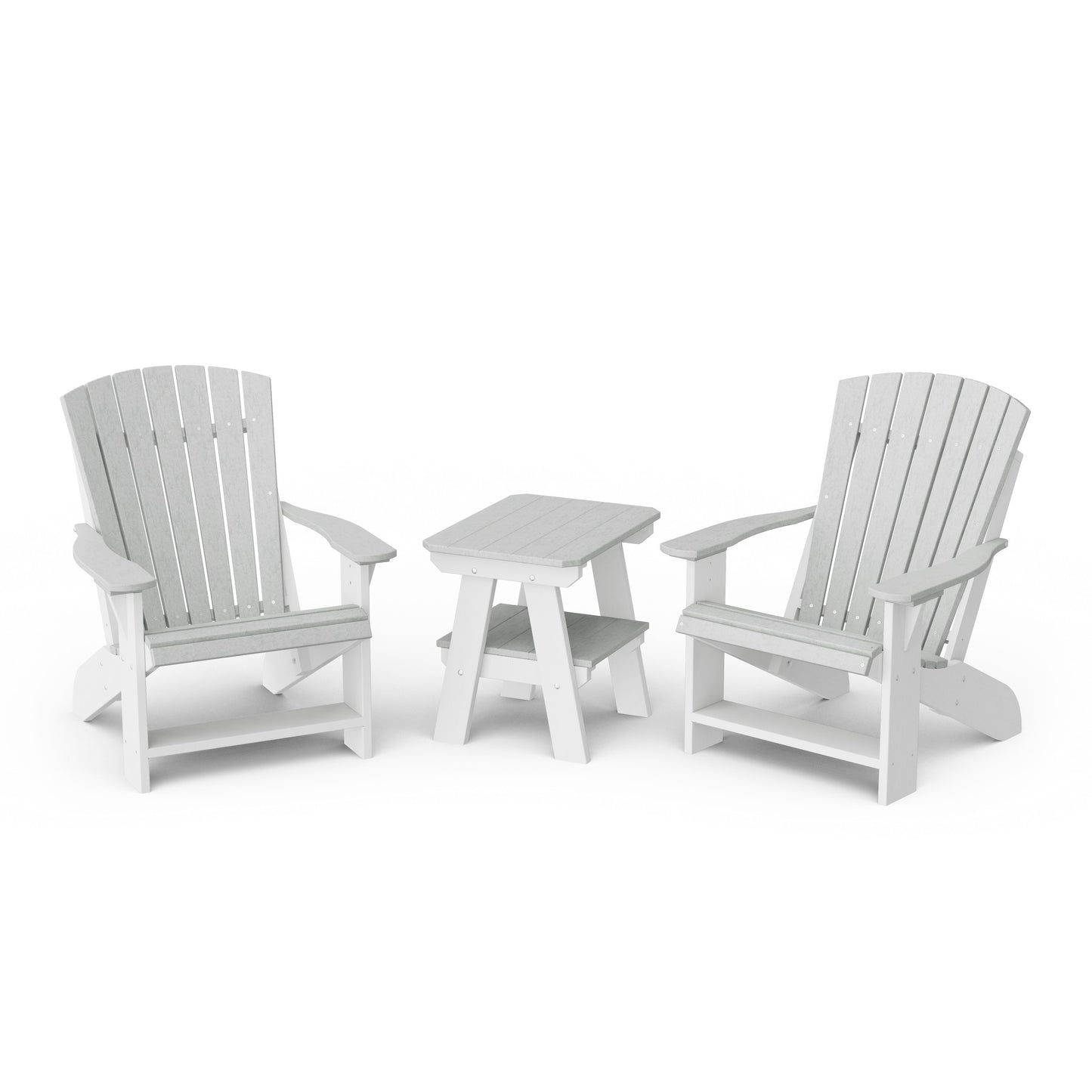 Heritage 3-Piece Adirondack Chair Set with Side Table