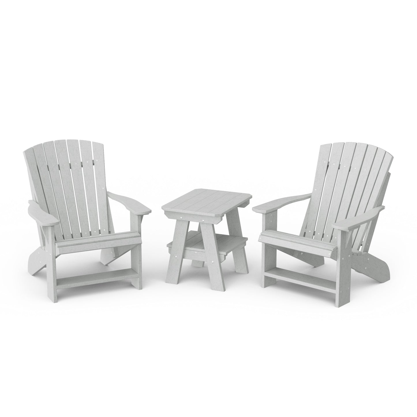 Heritage 3-Piece Adirondack Chair Set with Side Table