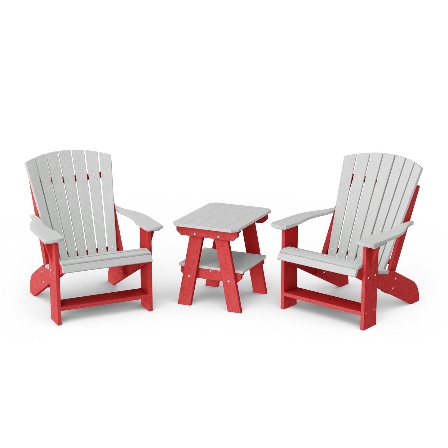 Heritage 3-Piece Adirondack Chair Set with Side Table