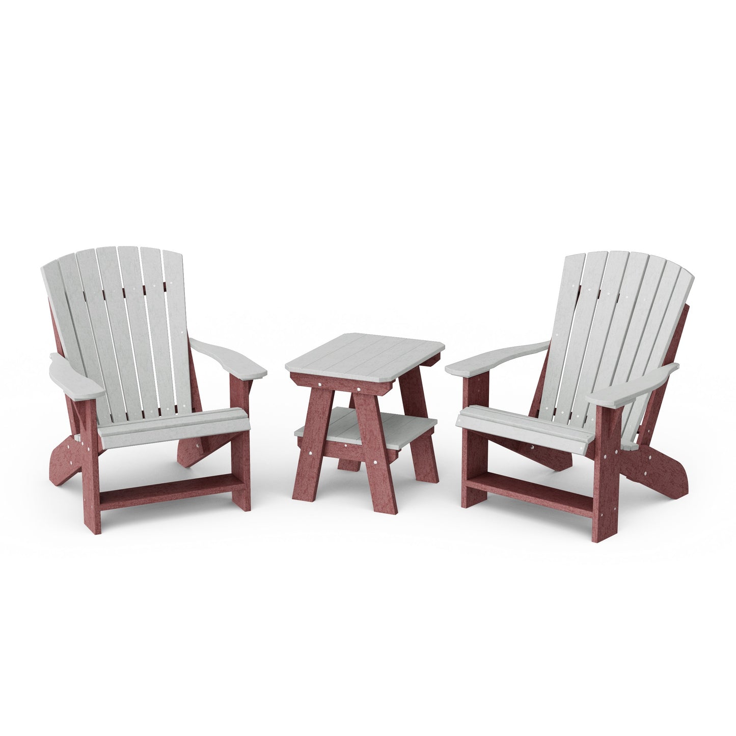 Heritage 3-Piece Adirondack Chair Set with Side Table