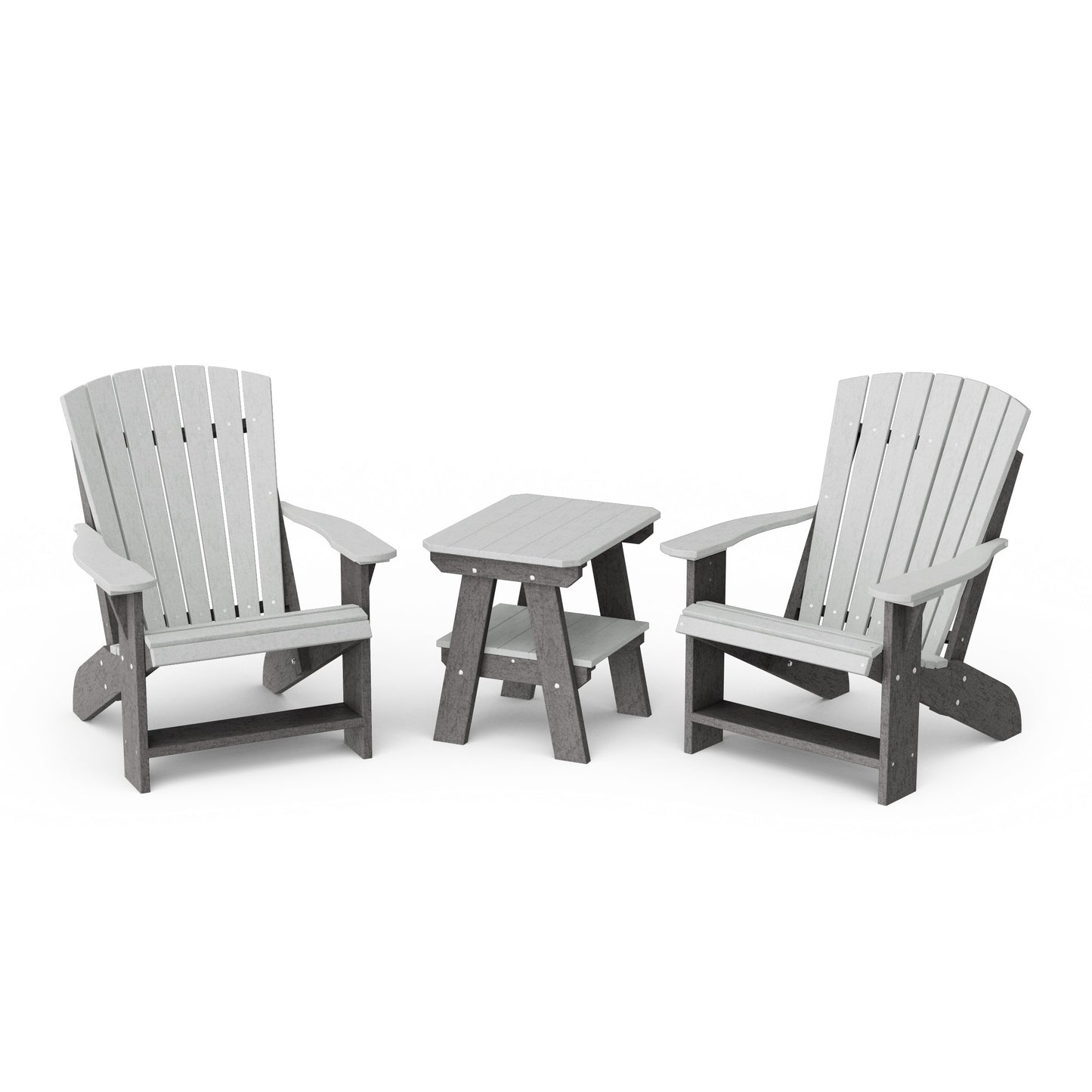 Heritage 3-Piece Adirondack Chair Set with Side Table