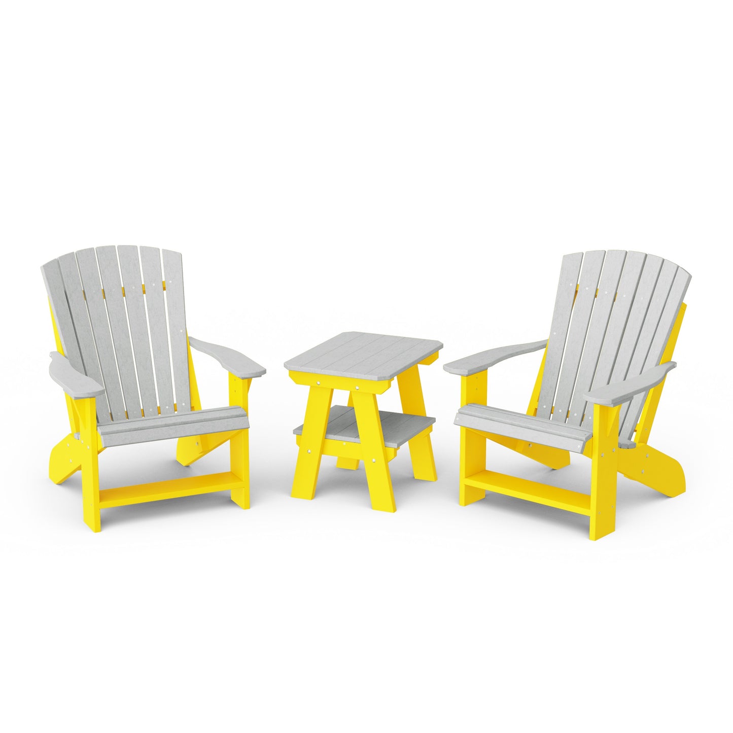 Heritage 3-Piece Adirondack Chair Set with Side Table