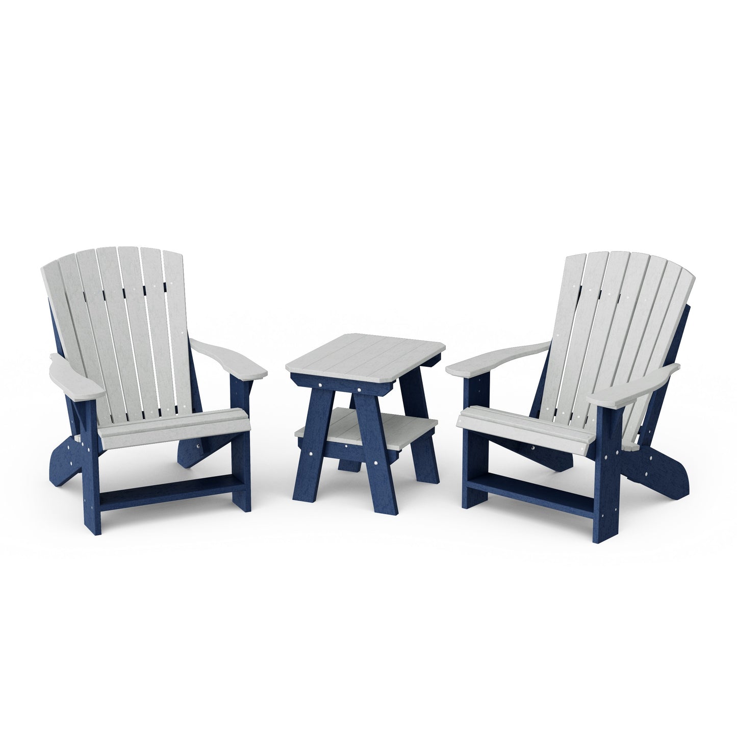 Heritage 3-Piece Adirondack Chair Set with Side Table