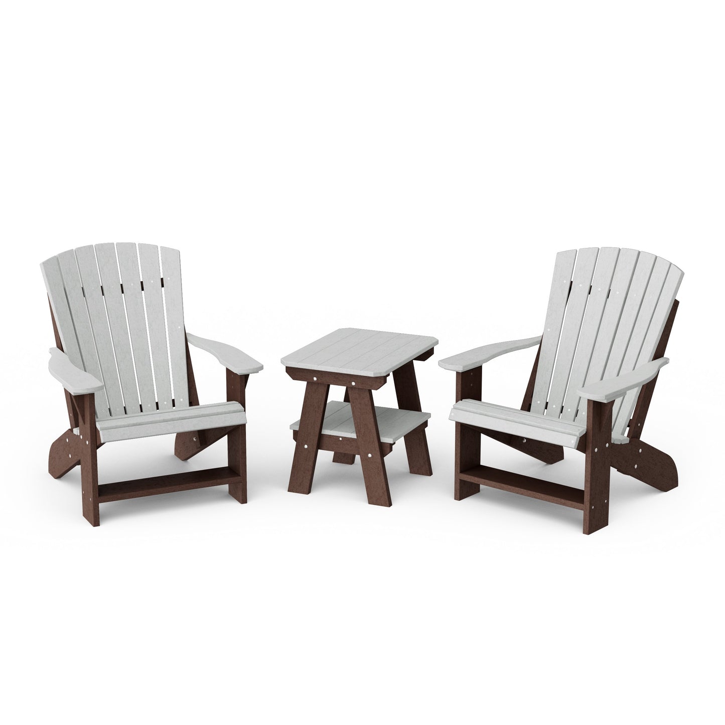 Heritage 3-Piece Adirondack Chair Set with Side Table
