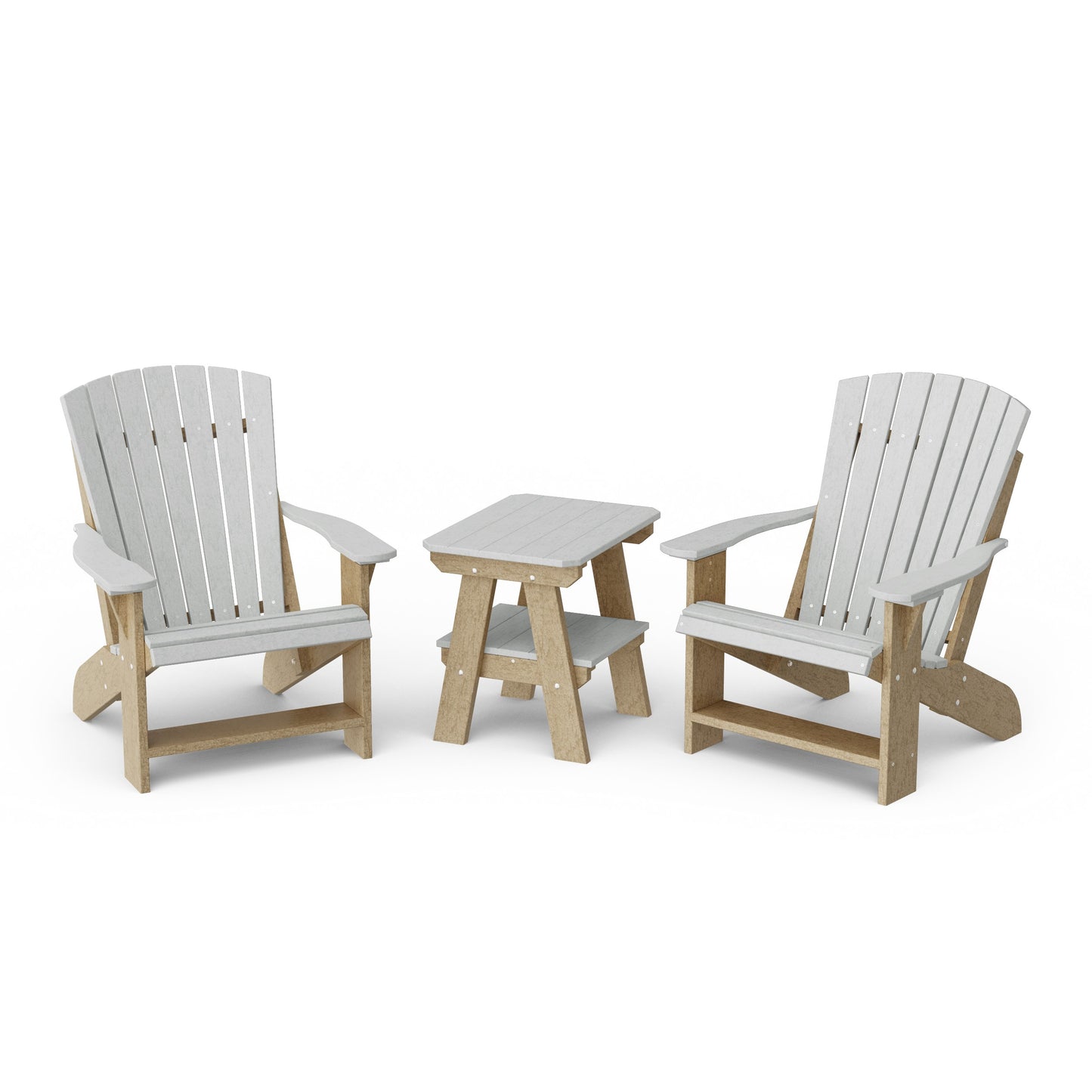 Heritage 3-Piece Adirondack Chair Set with Side Table