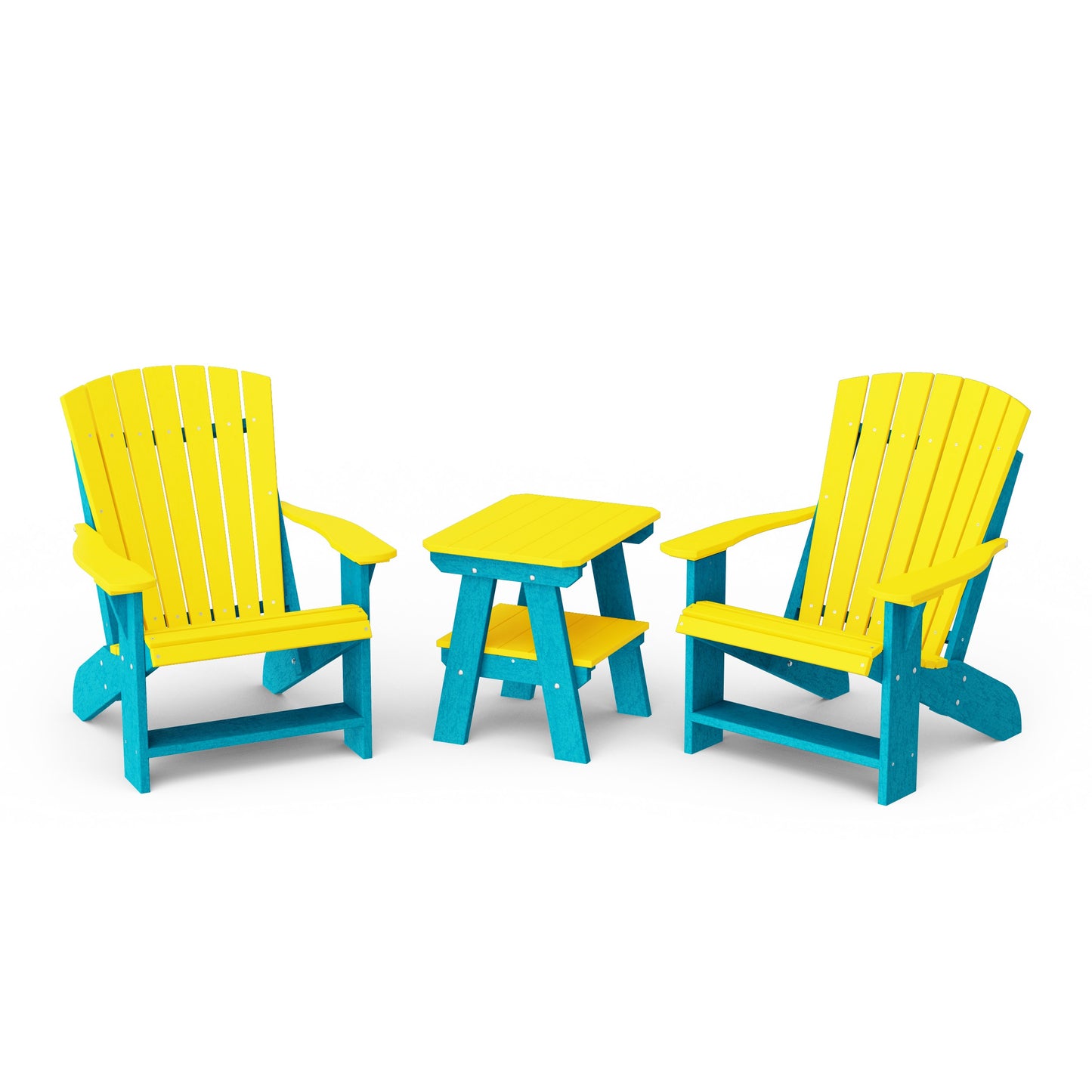 Heritage 3-Piece Adirondack Chair Set with Side Table