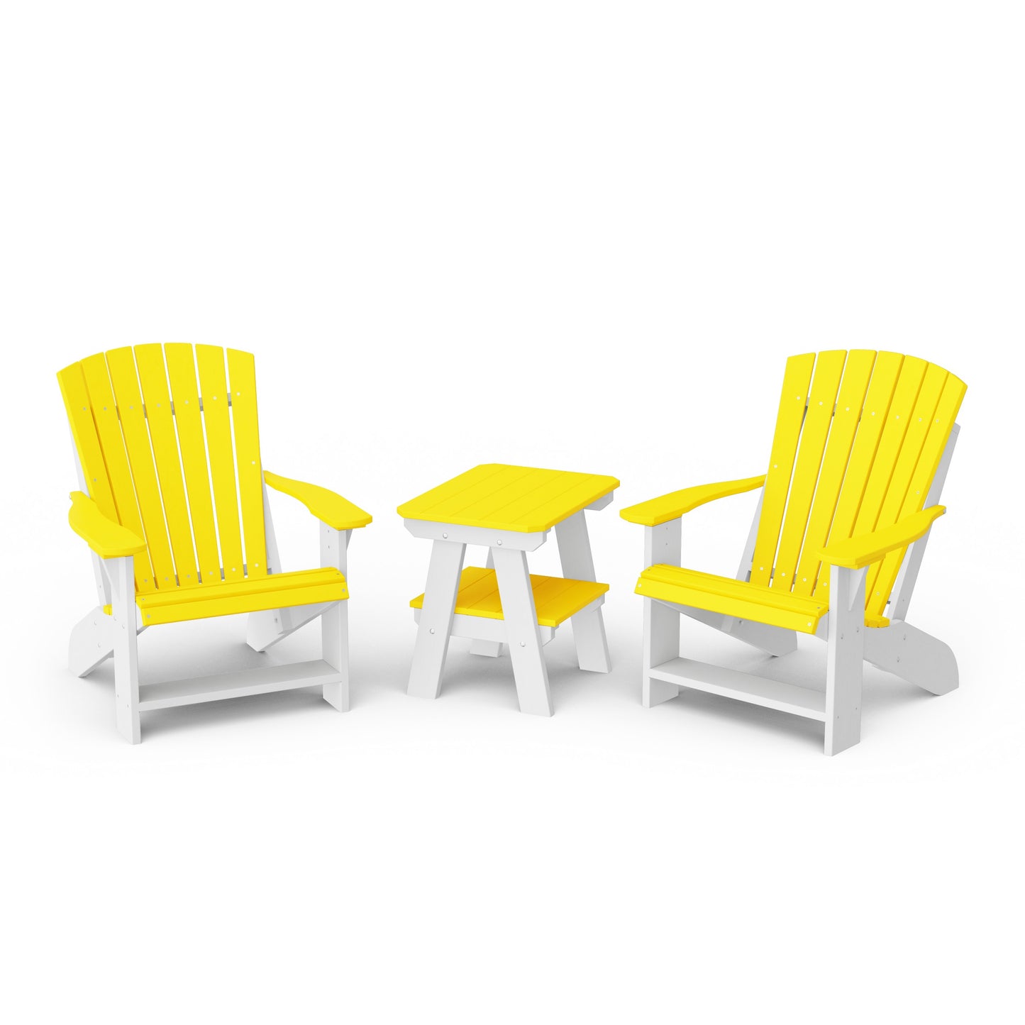 Heritage 3-Piece Adirondack Chair Set with Side Table