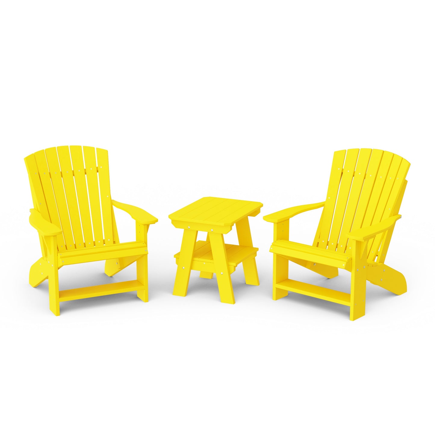 Heritage 3-Piece Adirondack Chair Set with Side Table