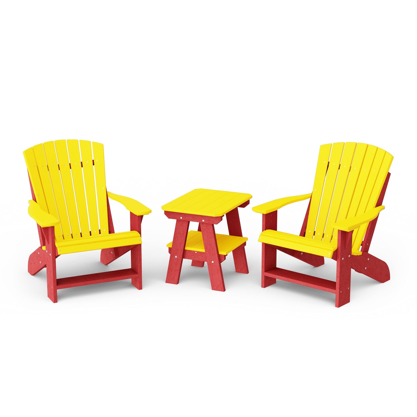 Heritage 3-Piece Adirondack Chair Set with Side Table