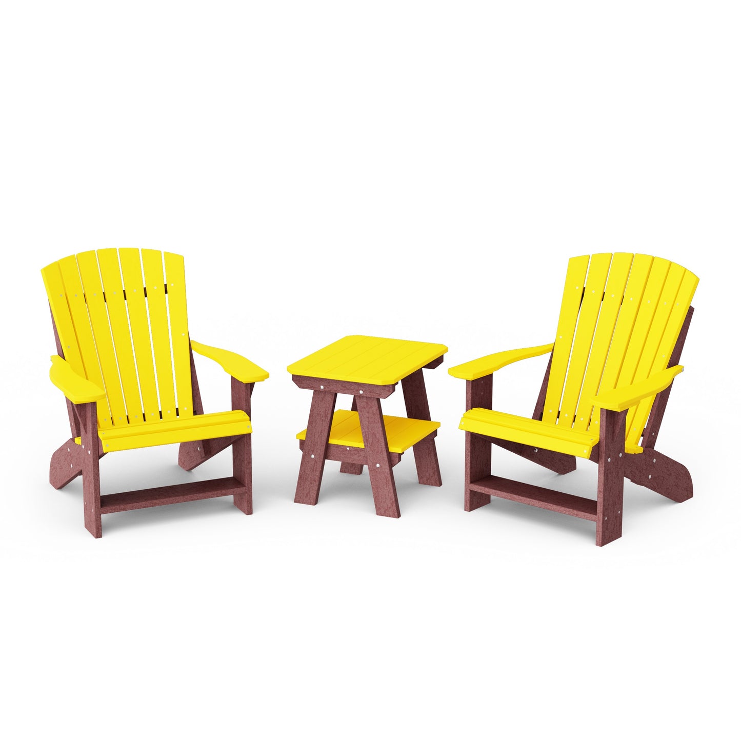 Heritage 3-Piece Adirondack Chair Set with Side Table