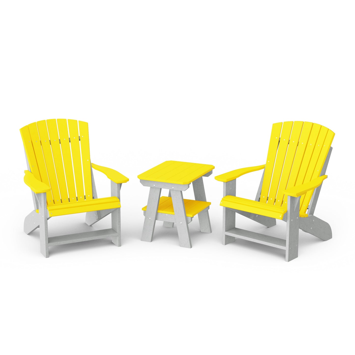 Heritage 3-Piece Adirondack Chair Set with Side Table