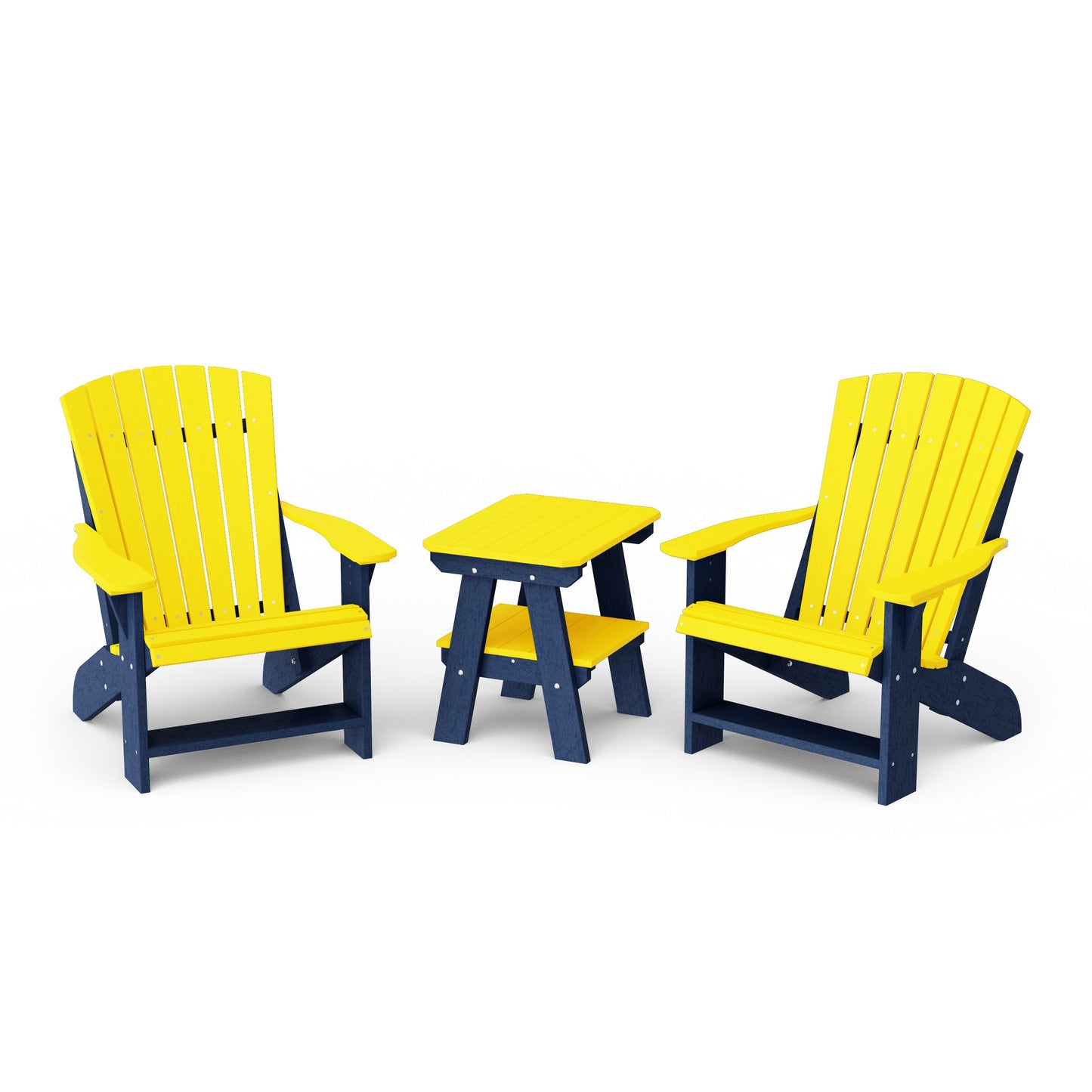 Heritage 3-Piece Adirondack Chair Set with Side Table