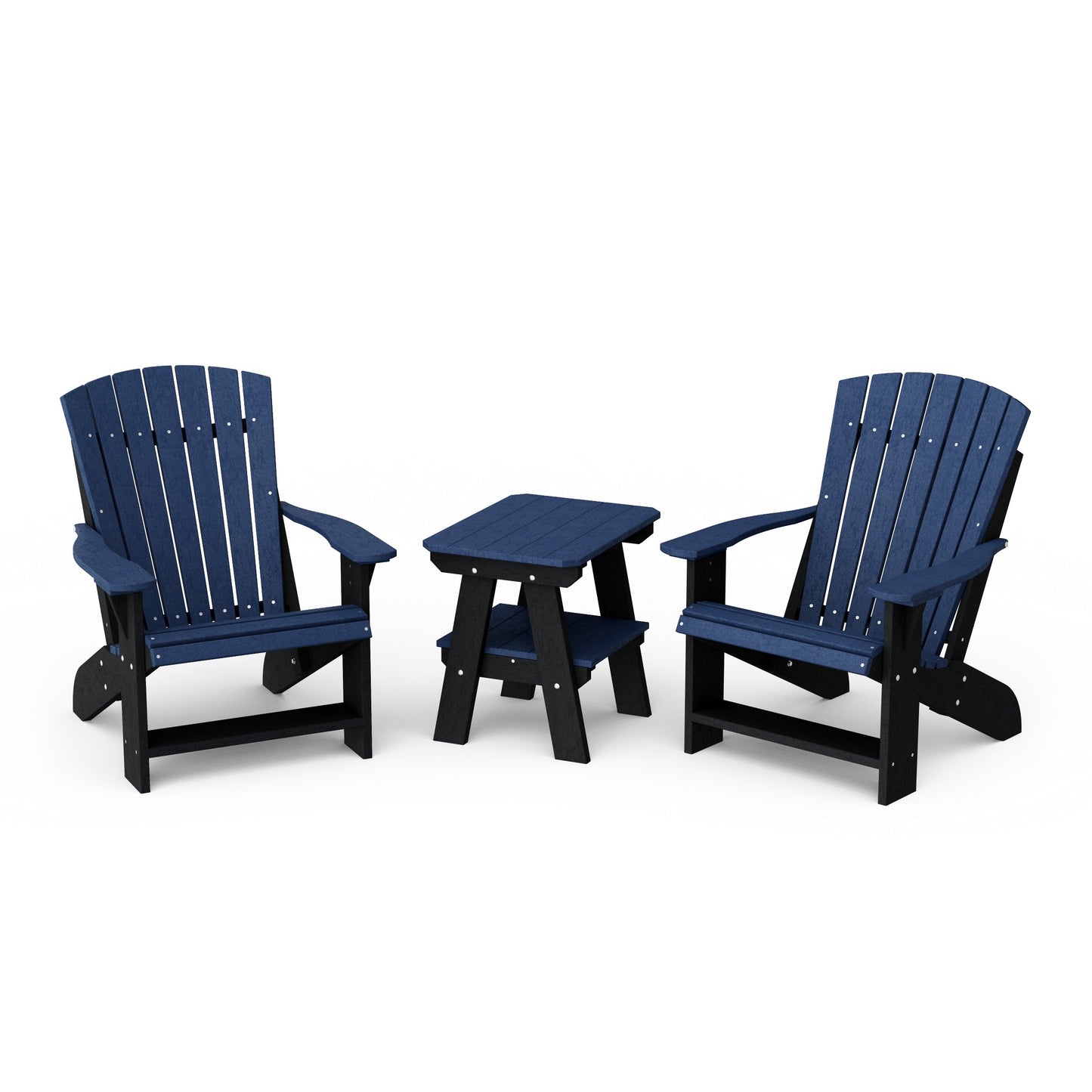 Heritage 3-Piece Adirondack Chair Set with Side Table