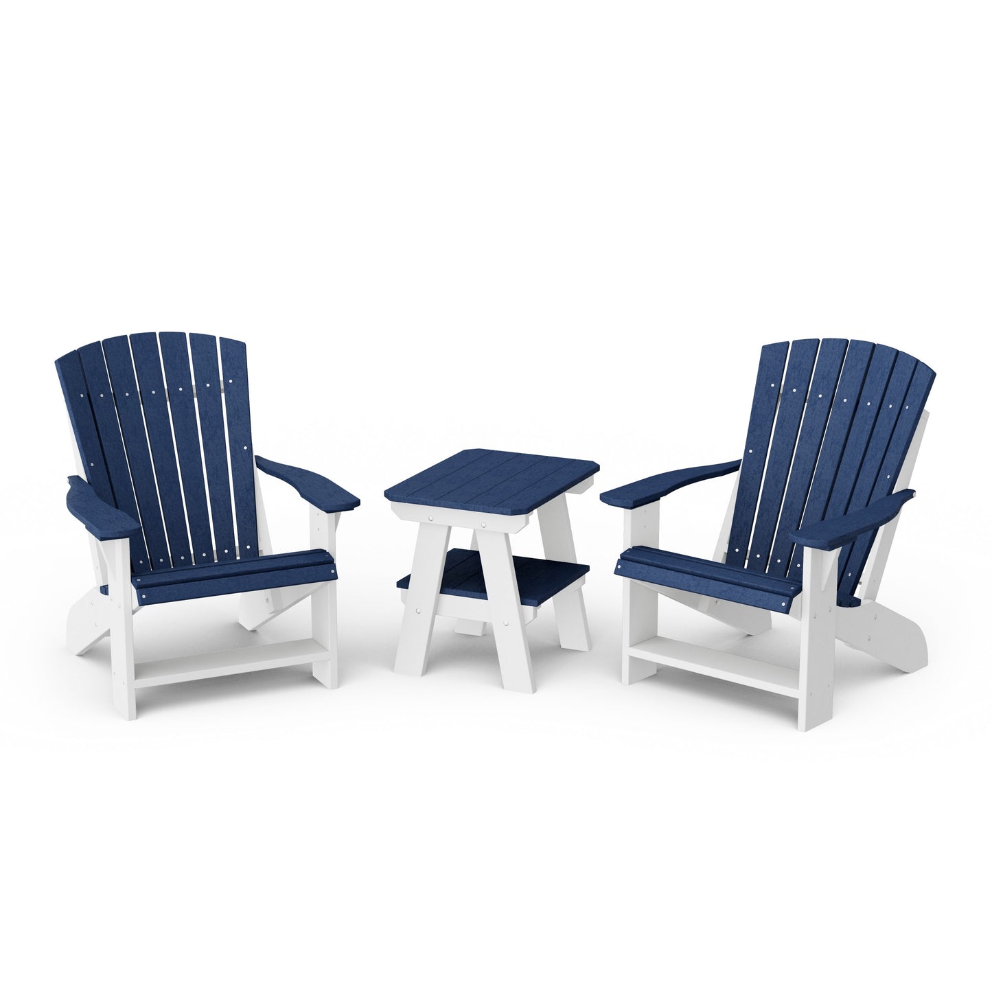 Heritage 3-Piece Adirondack Chair Set with Side Table