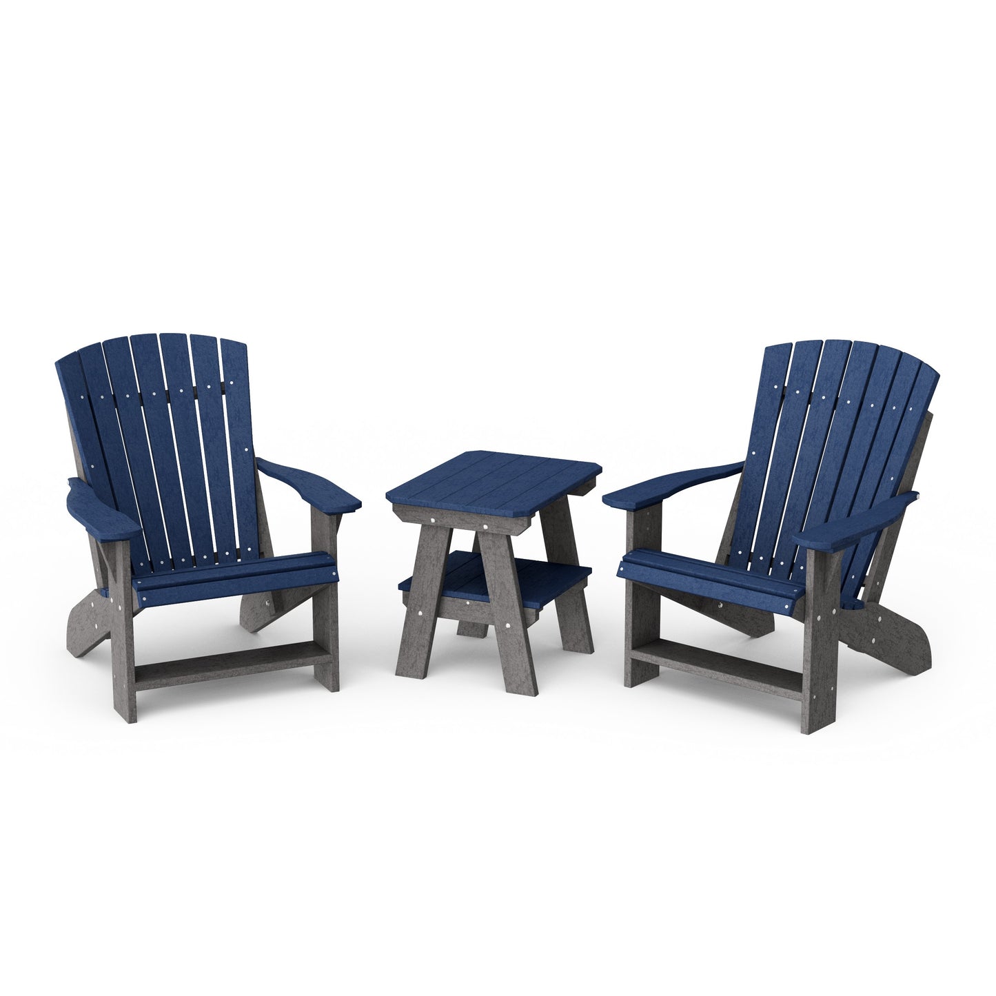 Heritage 3-Piece Adirondack Chair Set with Side Table