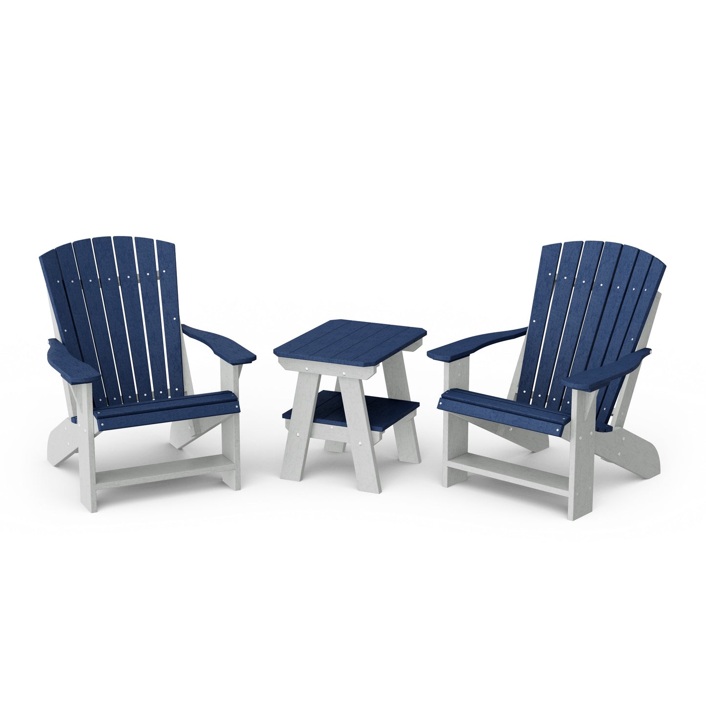 Heritage 3-Piece Adirondack Chair Set with Side Table