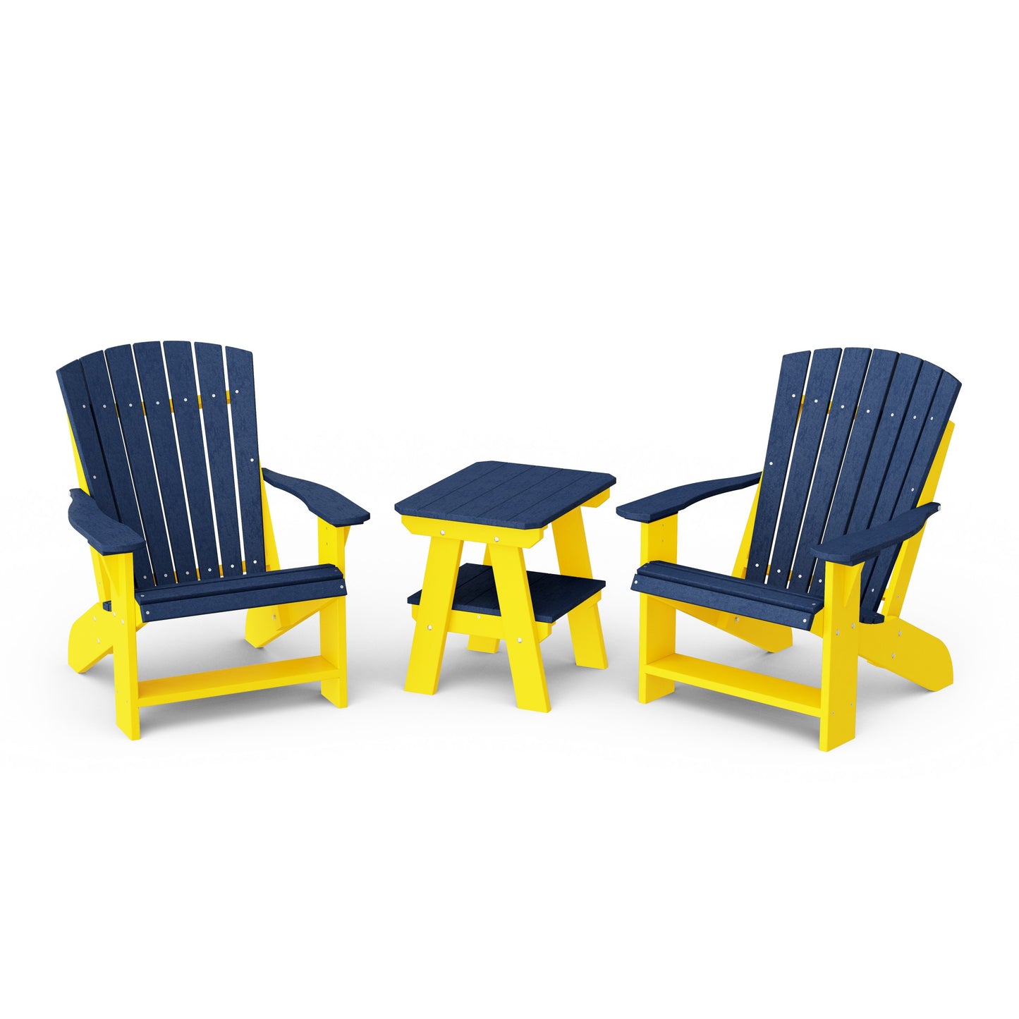 Heritage 3-Piece Adirondack Chair Set with Side Table