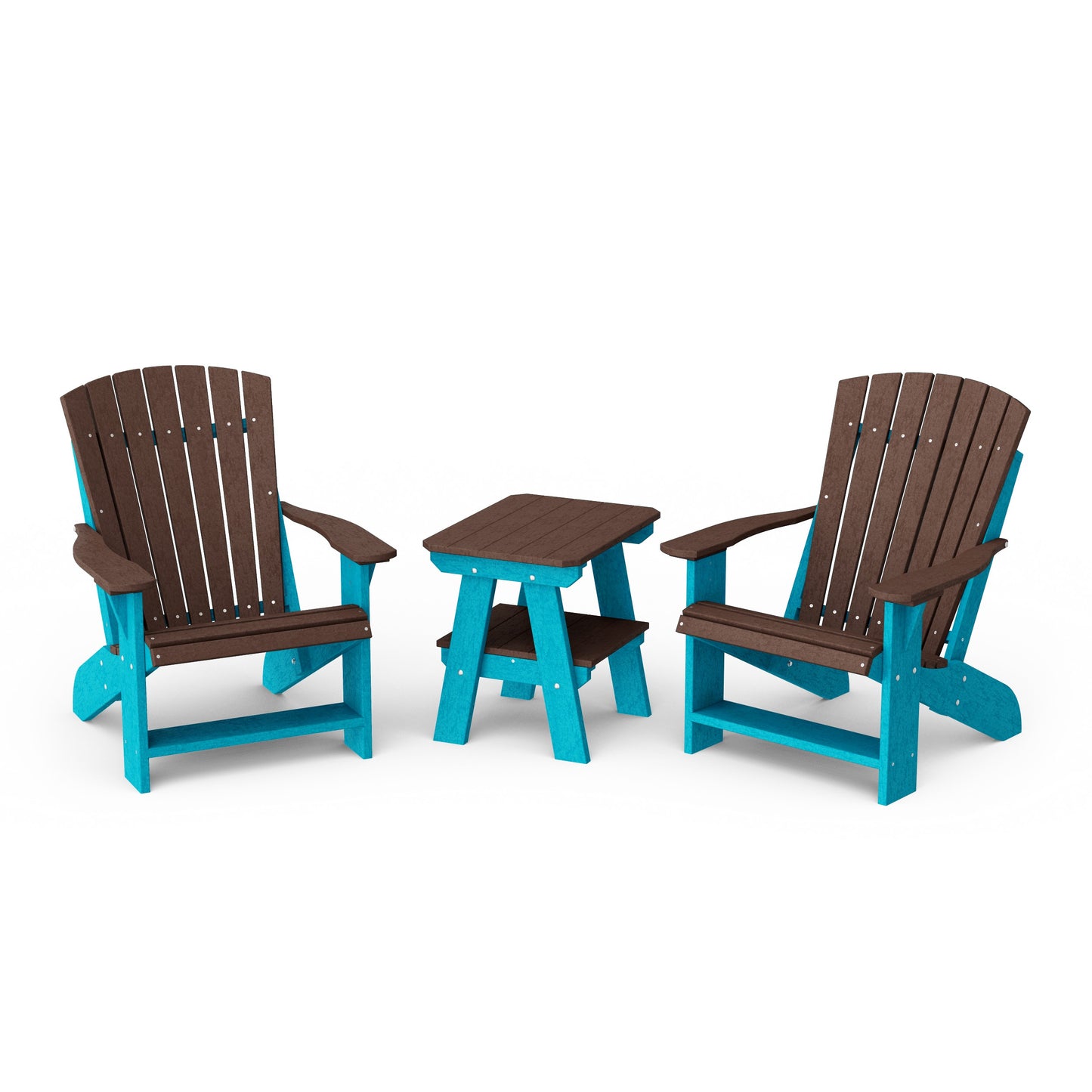 Heritage 3-Piece Adirondack Chair Set with Side Table