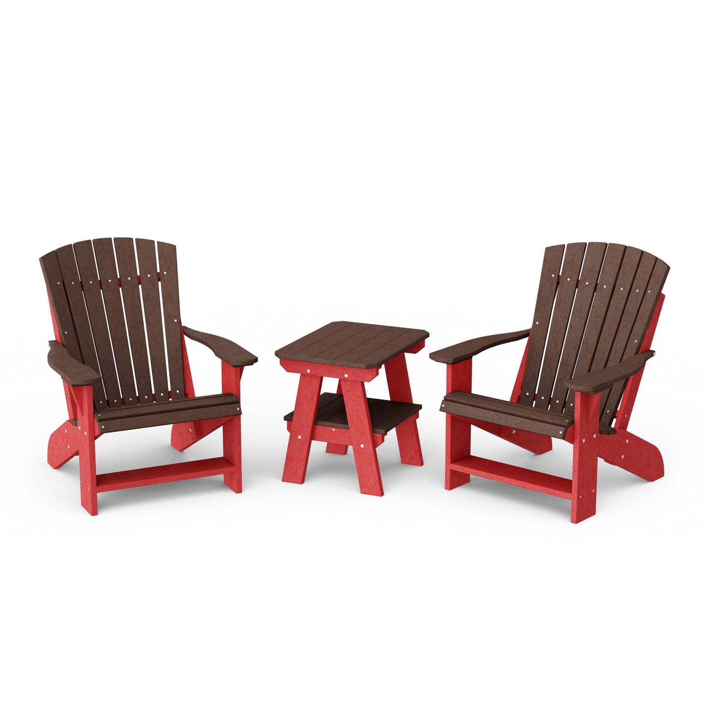 Heritage 3-Piece Adirondack Chair Set with Side Table