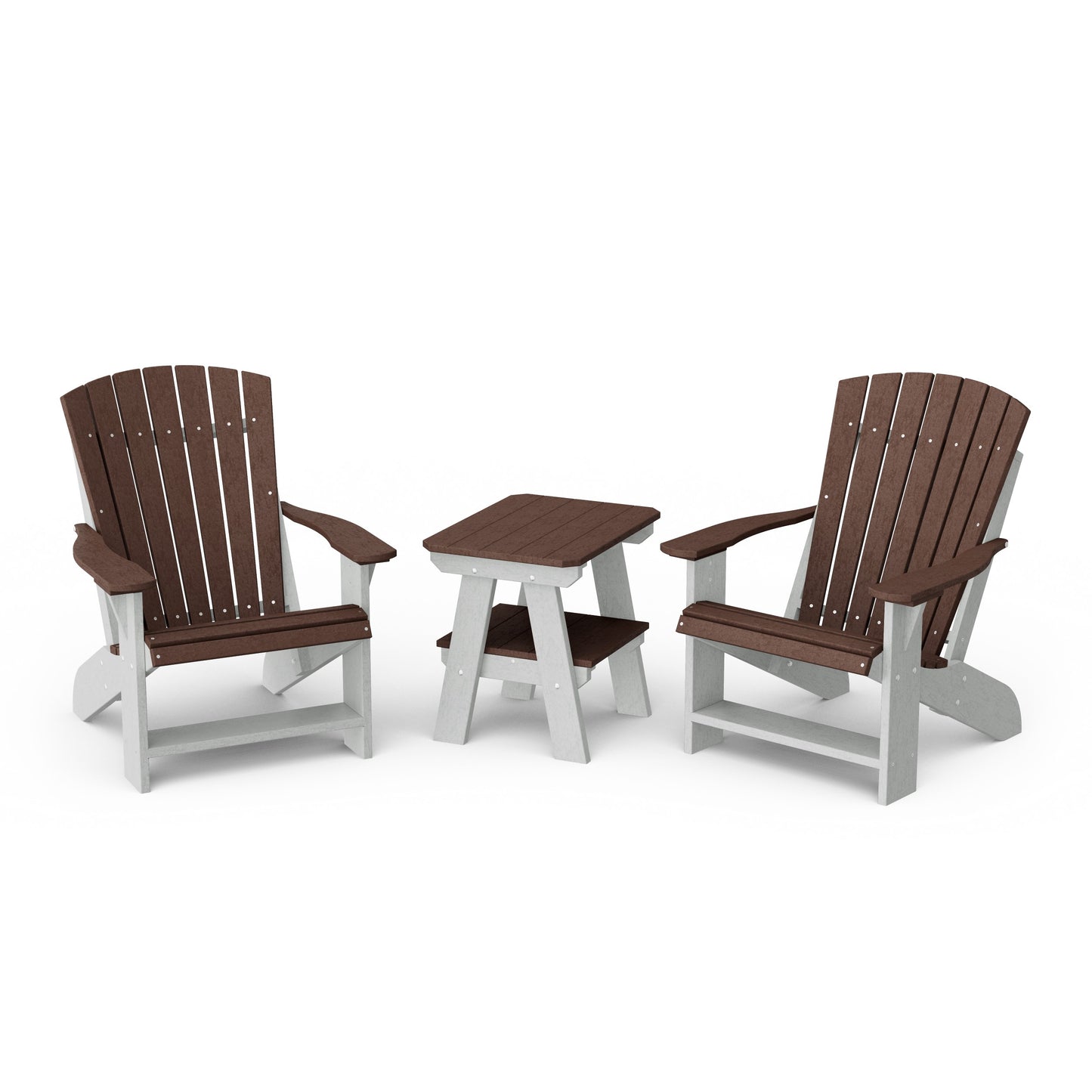 Heritage 3-Piece Adirondack Chair Set with Side Table