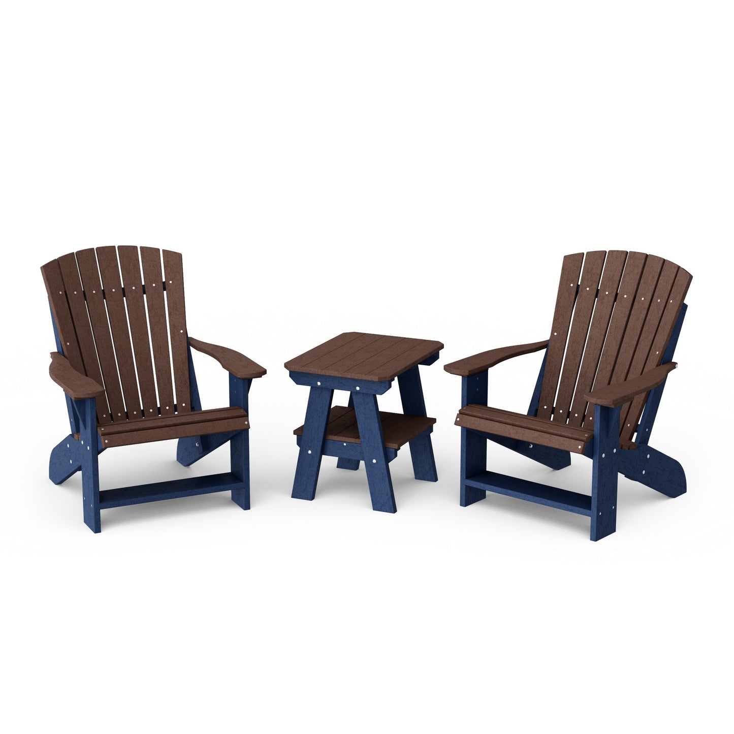 Heritage 3-Piece Adirondack Chair Set with Side Table