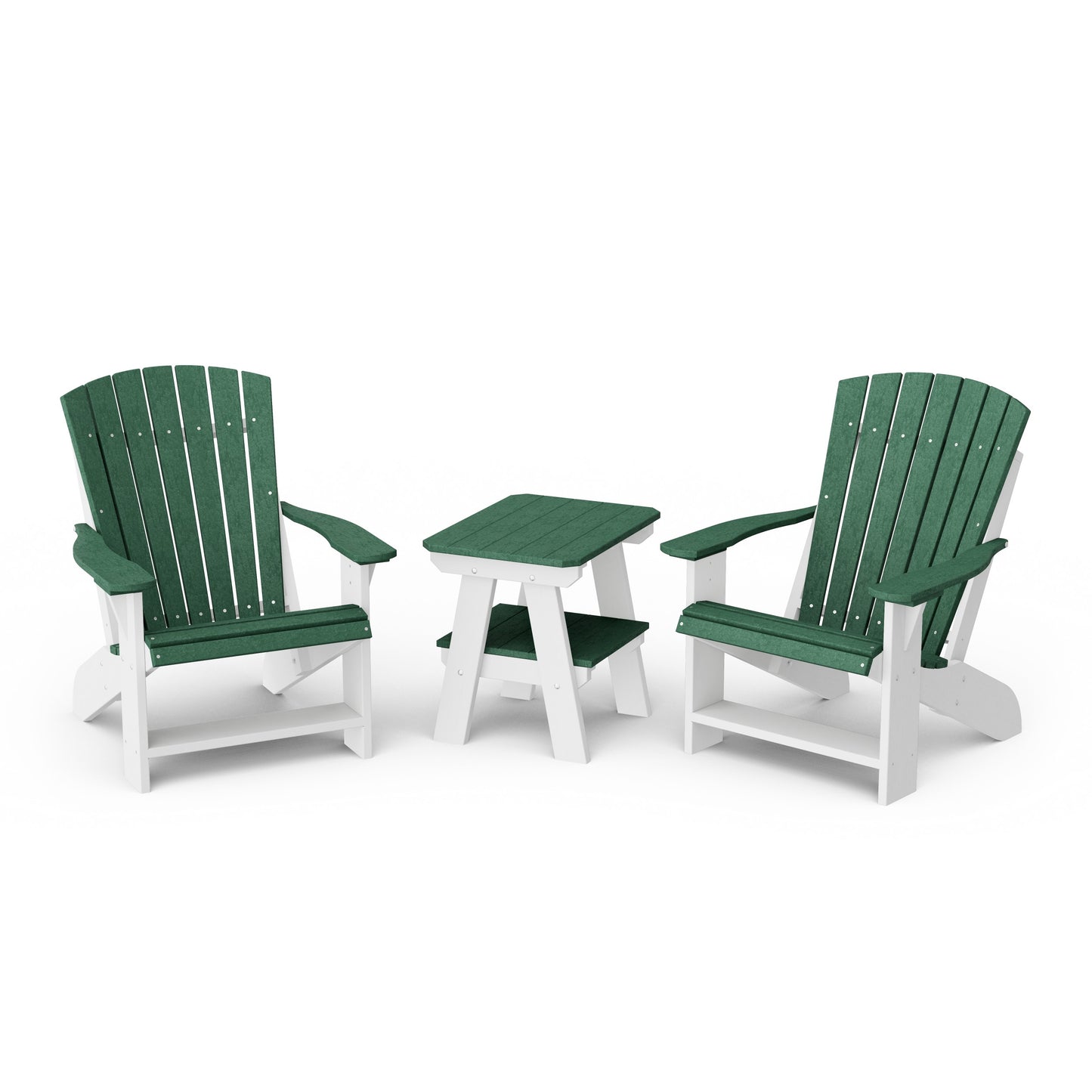 Heritage 3-Piece Adirondack Chair Set with Side Table